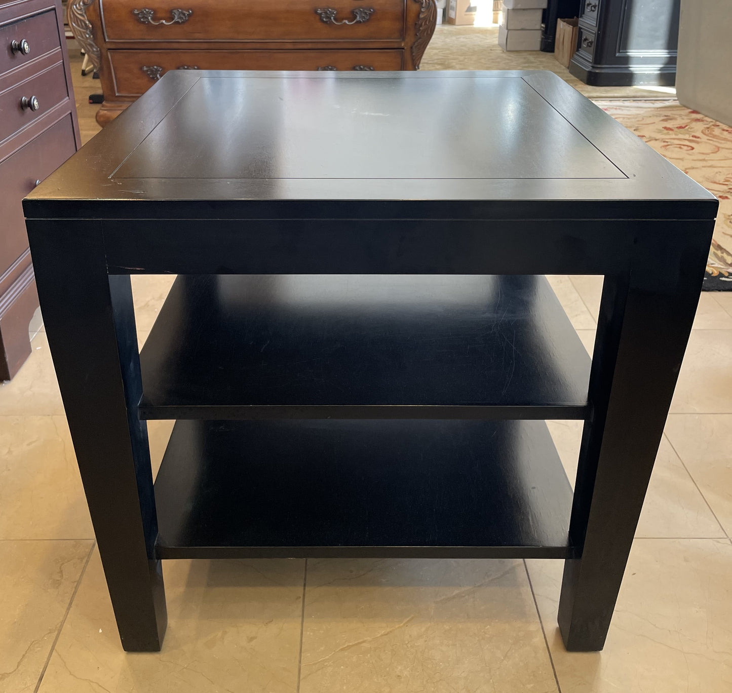 Black End Table AS IS (QZ54XZ)