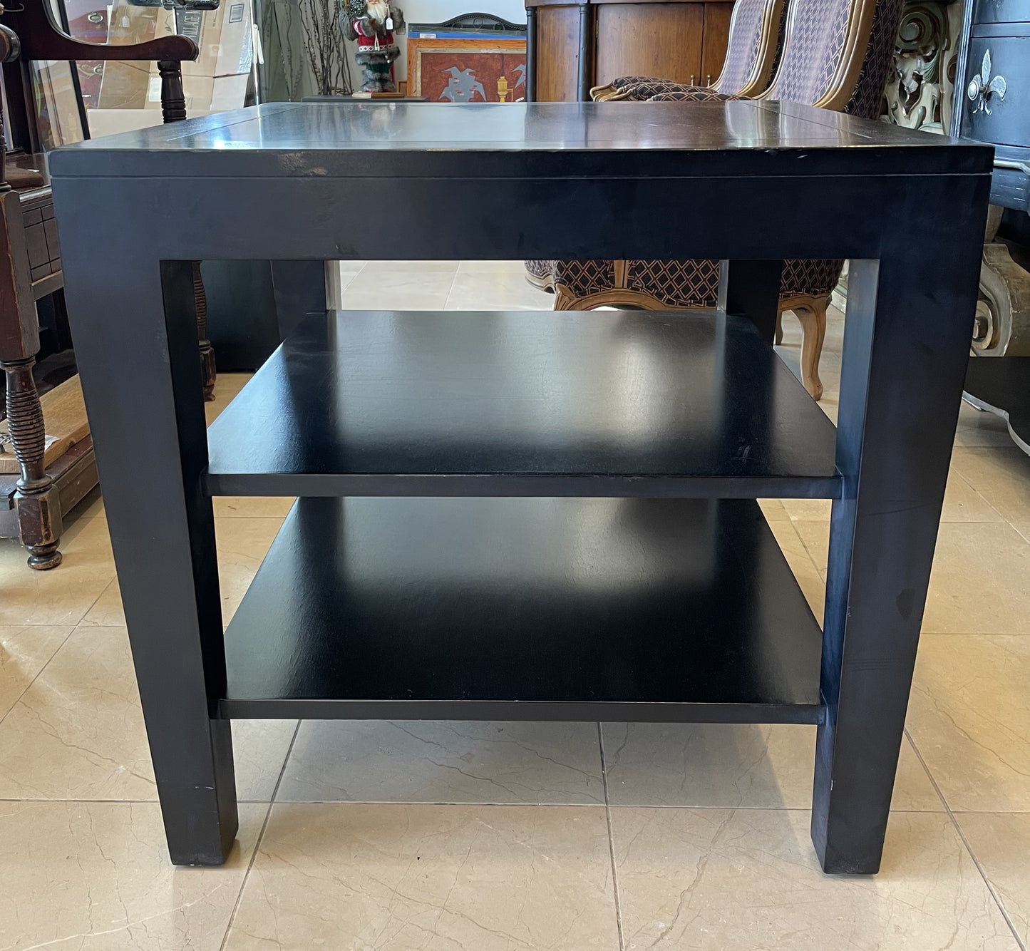 Black End Table AS IS (QZ54XZ)