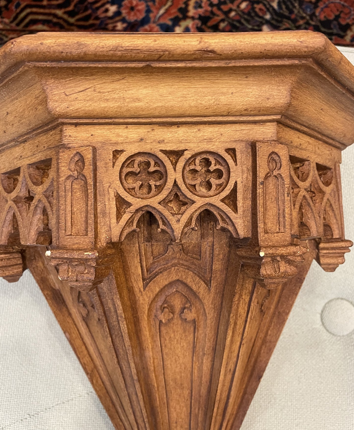 Pair of Gothic Revival Molded Wall Sconces (SQPSYF)