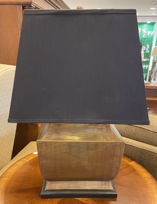 Brass Textured Lamp AS IS (E2FB8D)