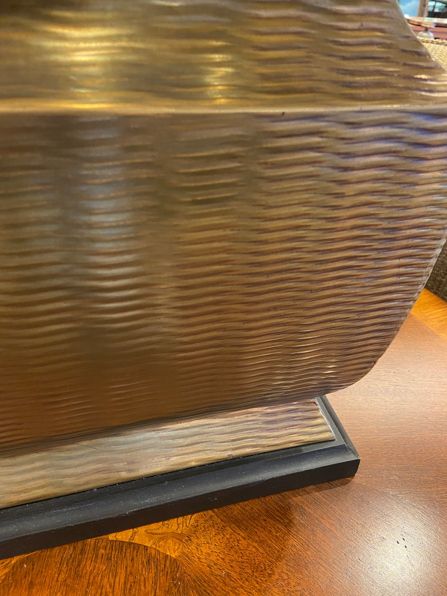 Brass Textured Lamp AS IS (E2FB8D)