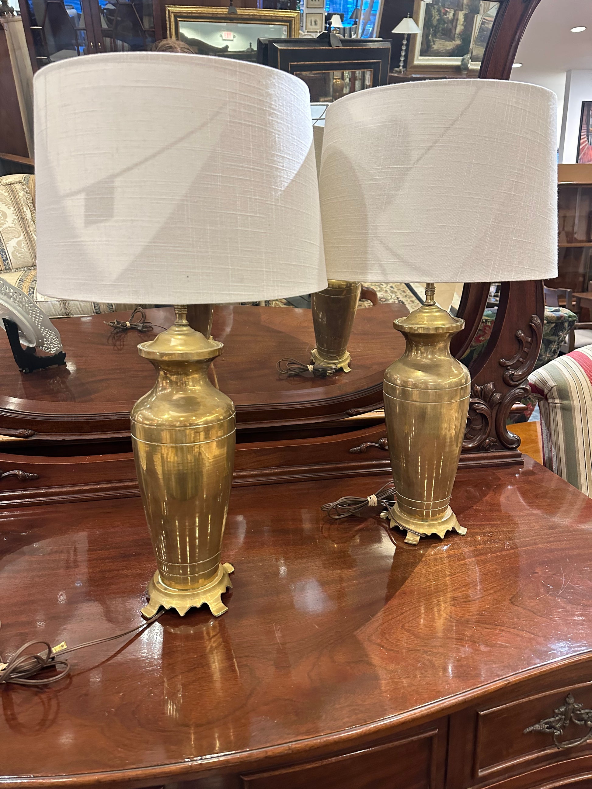Pr. Vintage Brass Lamps (27222) – The Perfect Thing