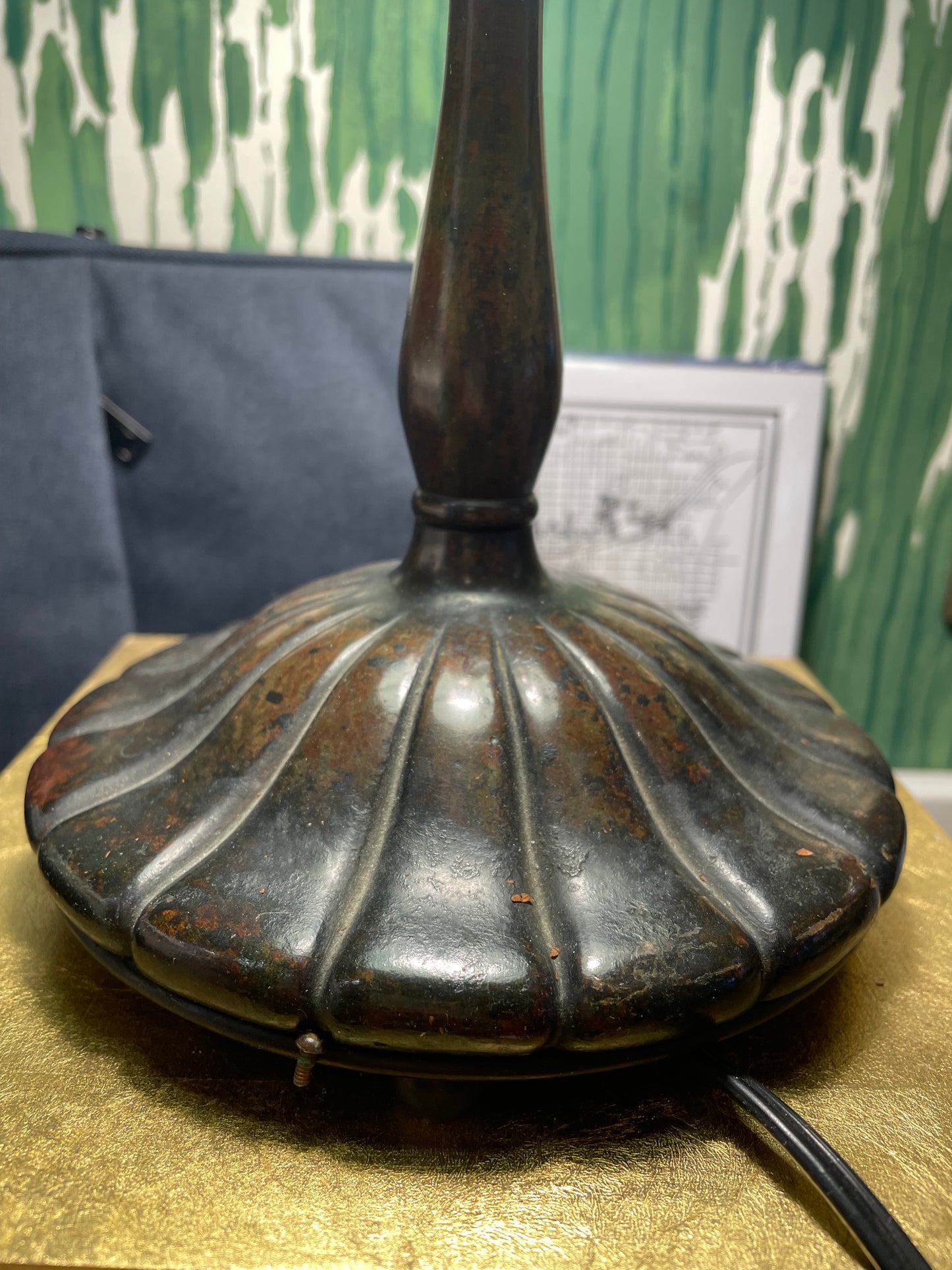 Tiffany Studios Damascene 425 Lamp (5JGTLS)