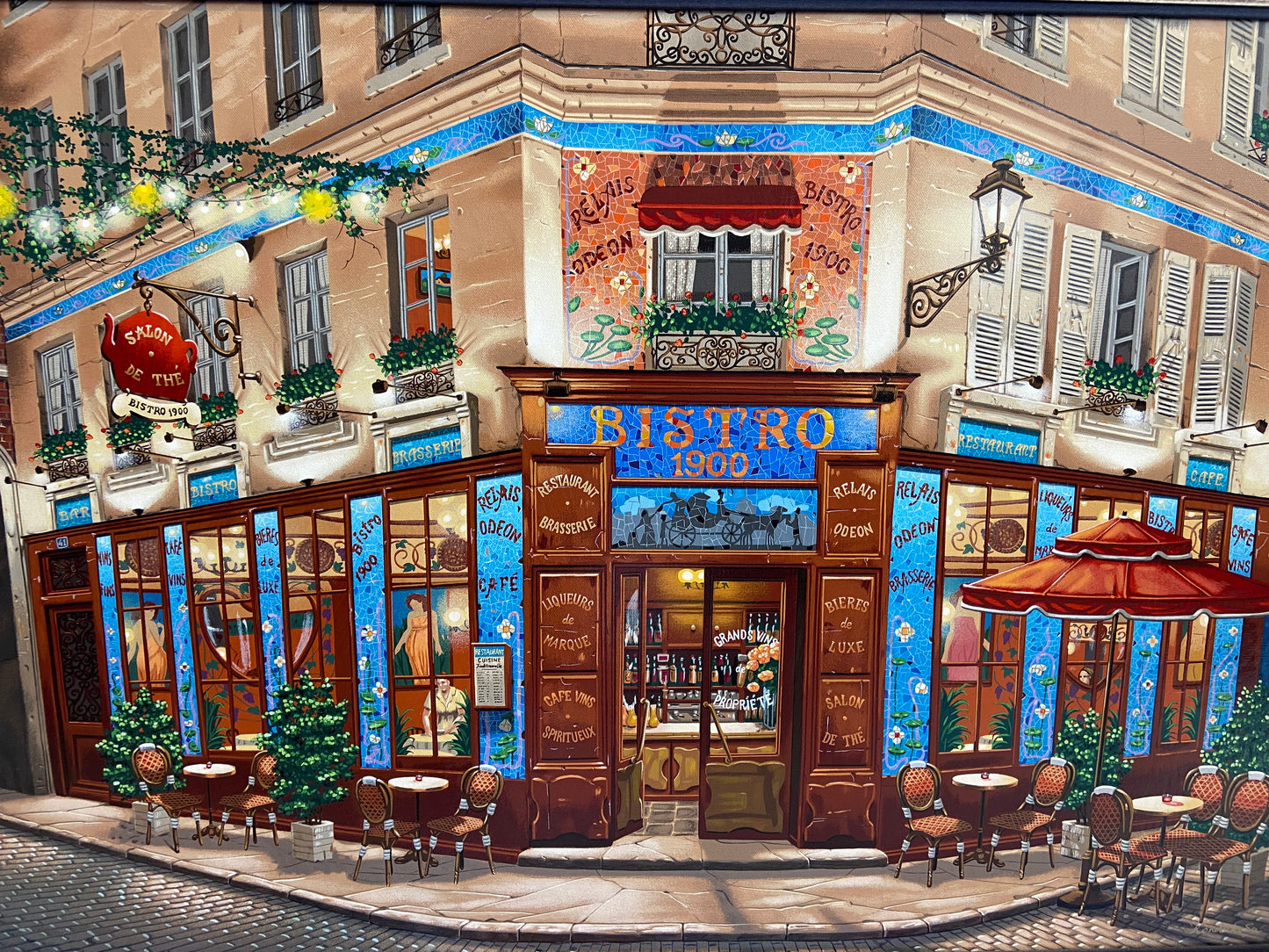 Liudmila Kondakova "Bistro 1900" Serigraph (KEAARH)