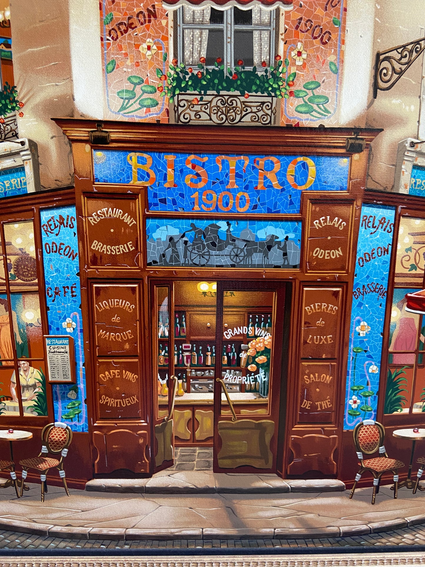 Liudmila Kondakova "Bistro 1900" Serigraph (KEAARH)