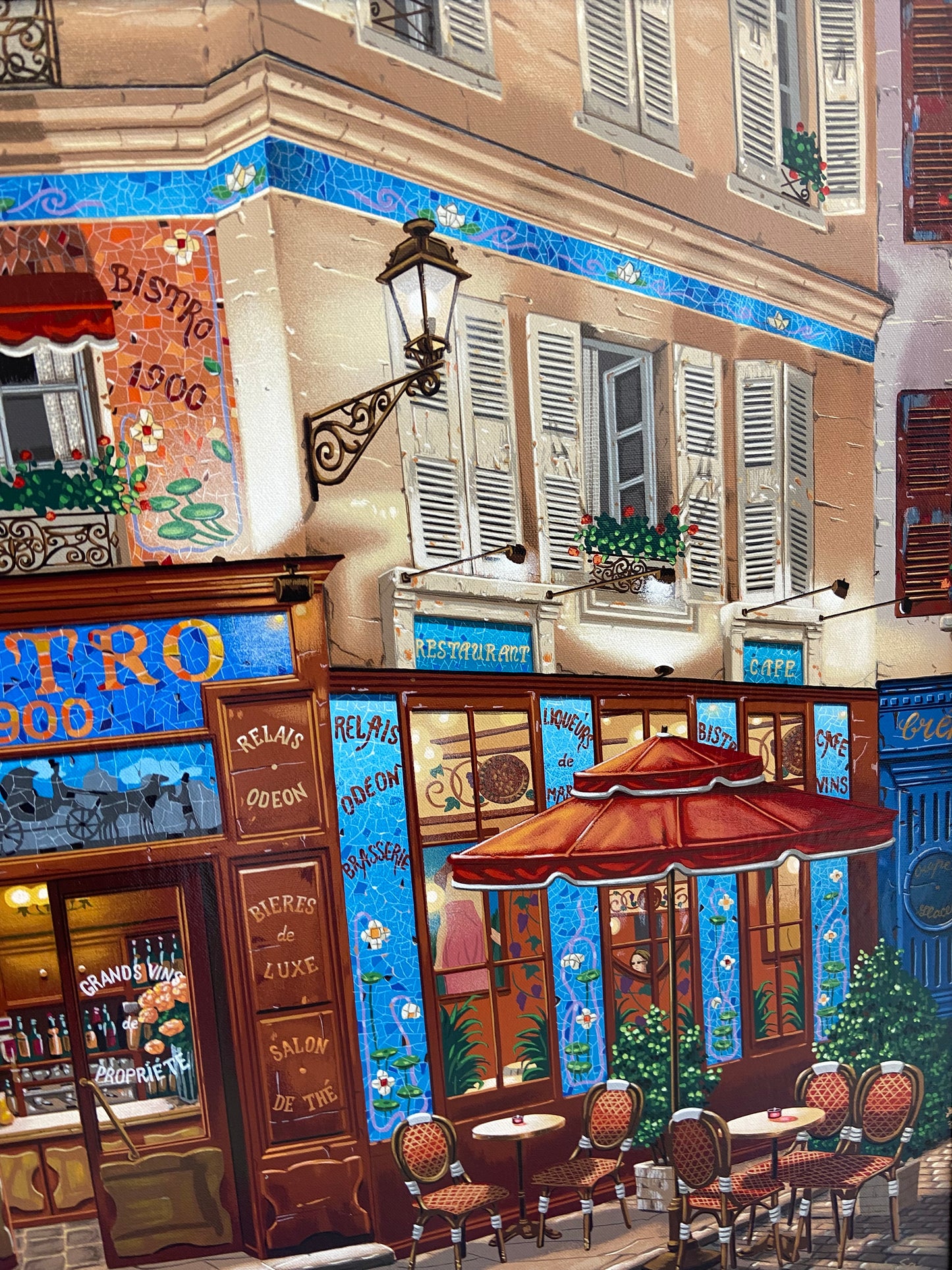 Liudmila Kondakova "Bistro 1900" Serigraph (KEAARH)