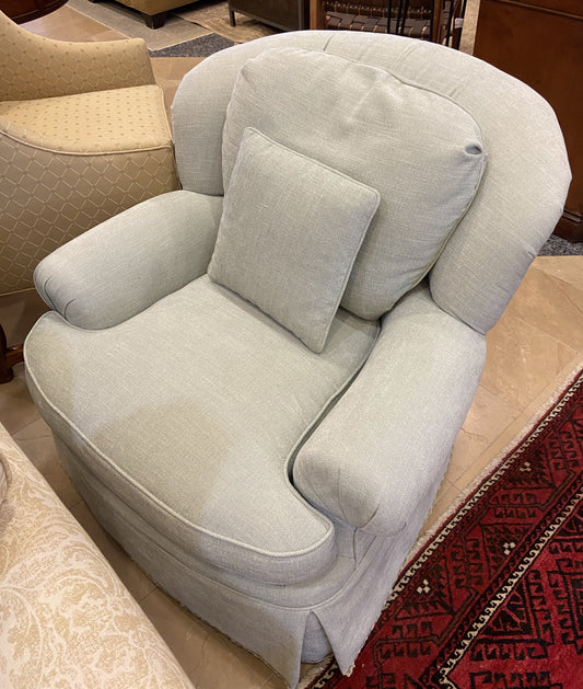 Blue Linen Occasional Chair (PHX698)