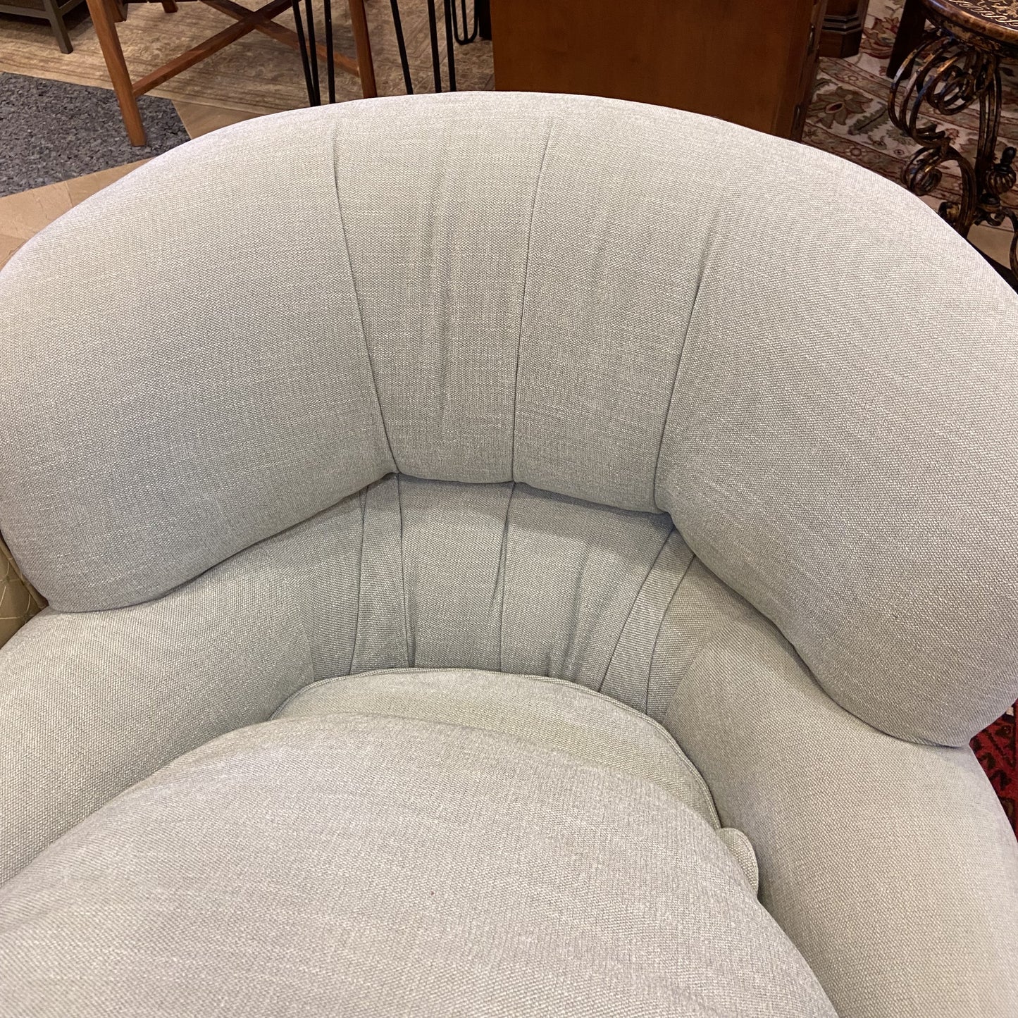 Blue Linen Occasional Chair (PHX698)