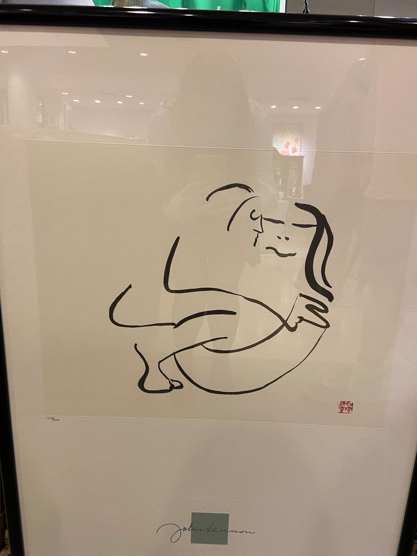 John Lennon "The Hug" Lithograph (E9S4E4)