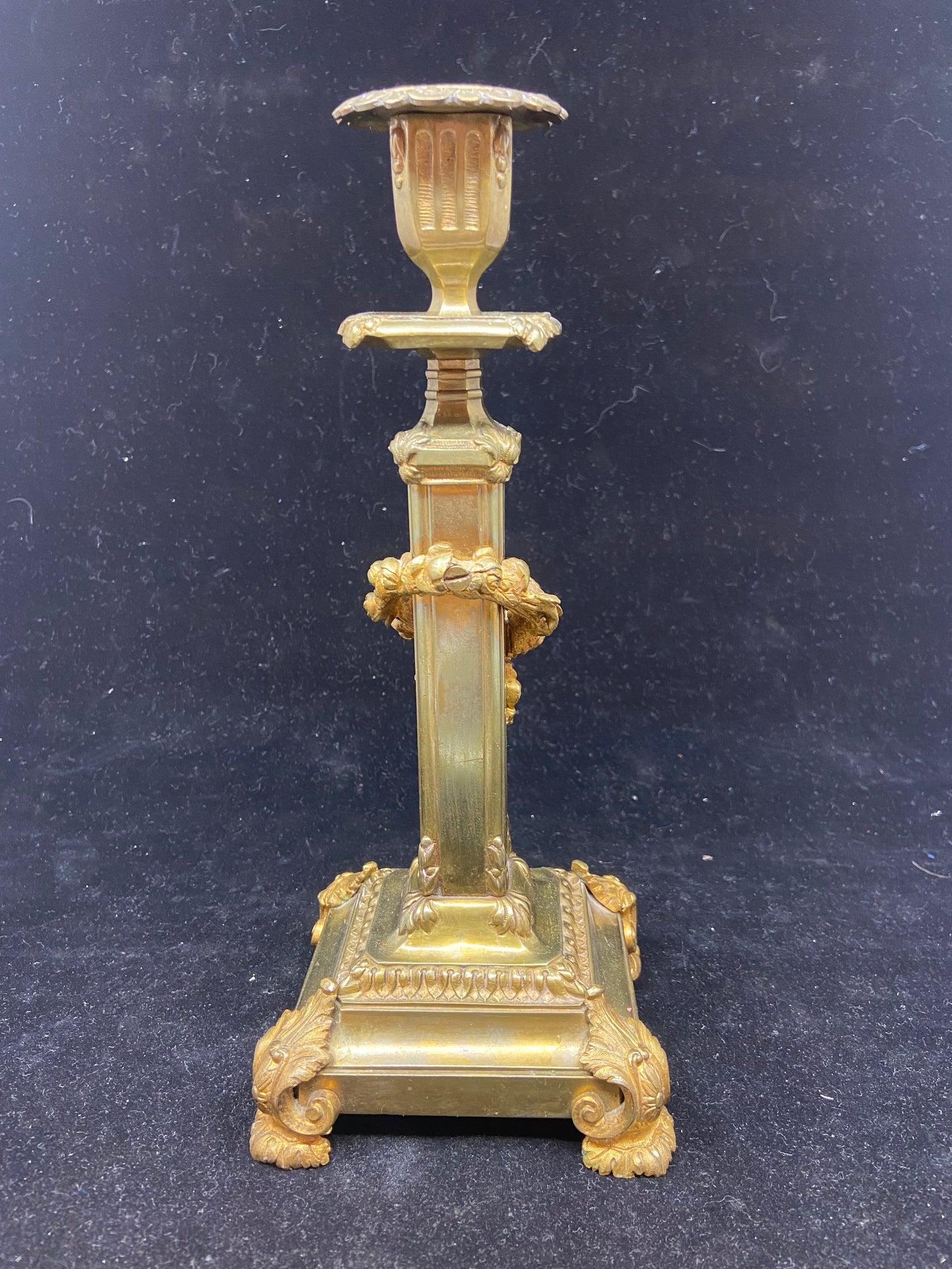 Pair of Bronze Candlesticks