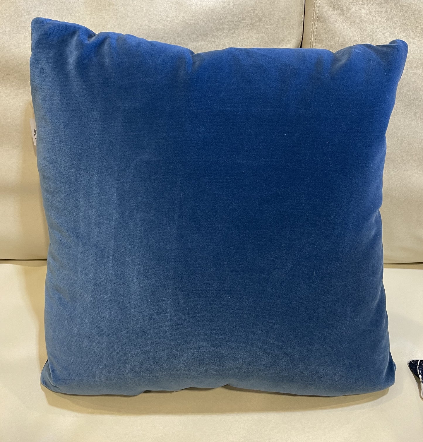 Loro Piana Blue Velvet Pillow (49VA36)