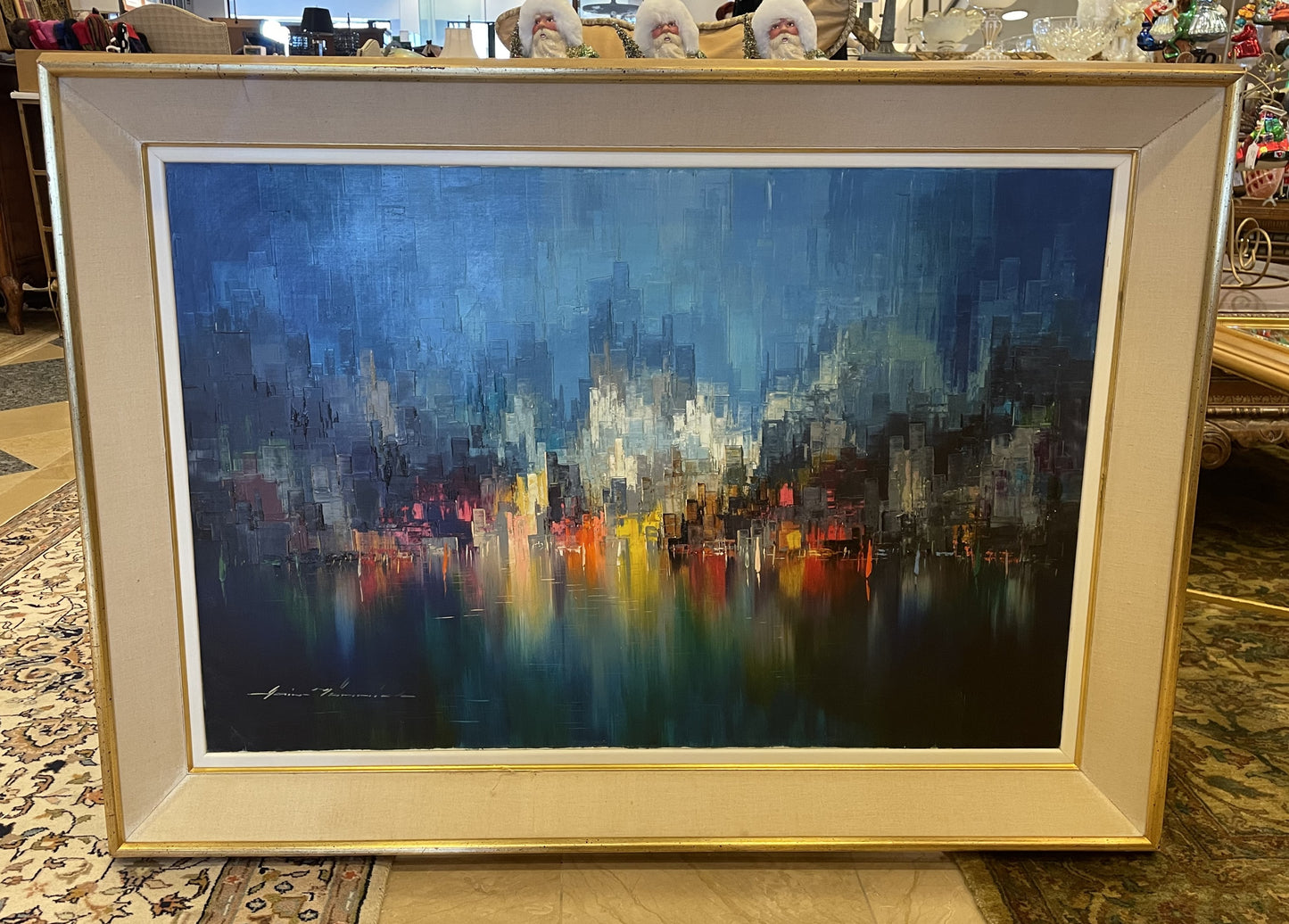 Heinz Munnich Cityscape on Canvas (9Z82FD)