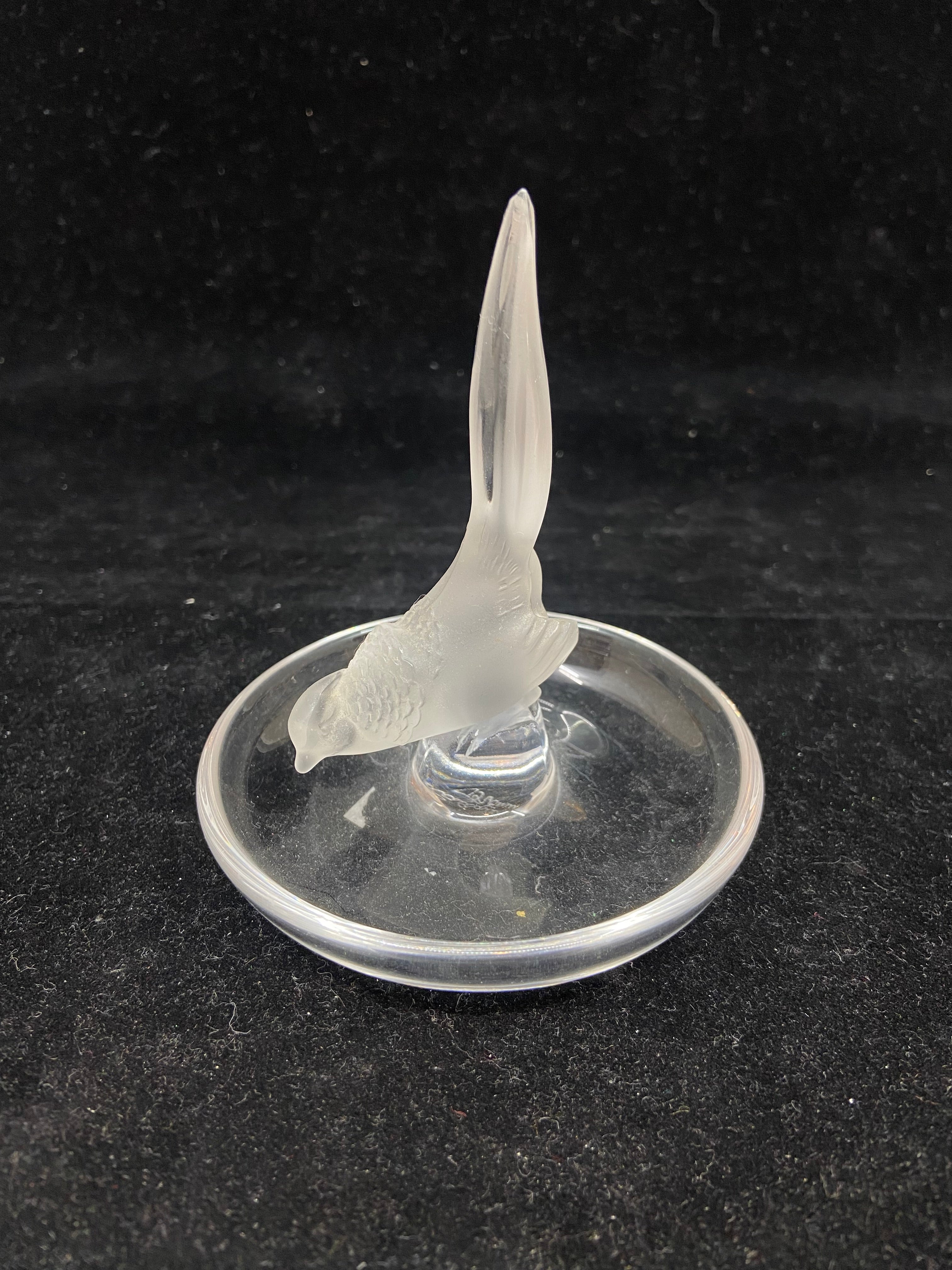 Lalique bird clearance ring dish