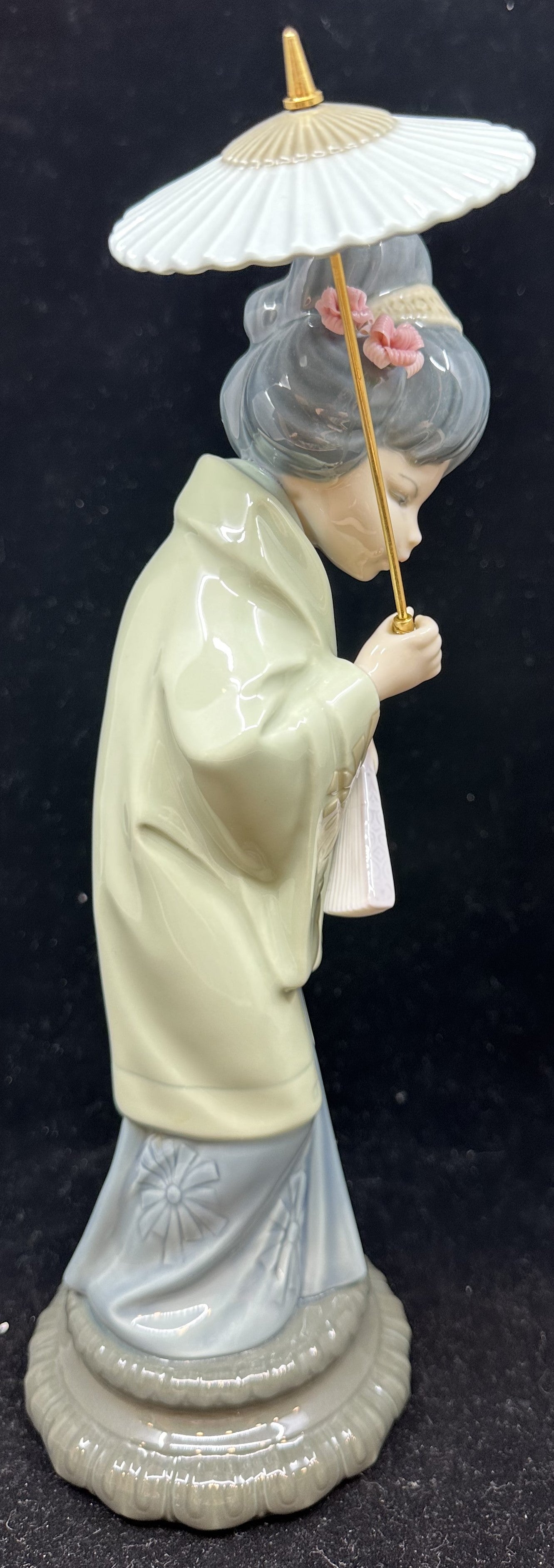 Lladro "Oriental Spring" Geisha Parasol Figurine #4988 (XDJFP7)