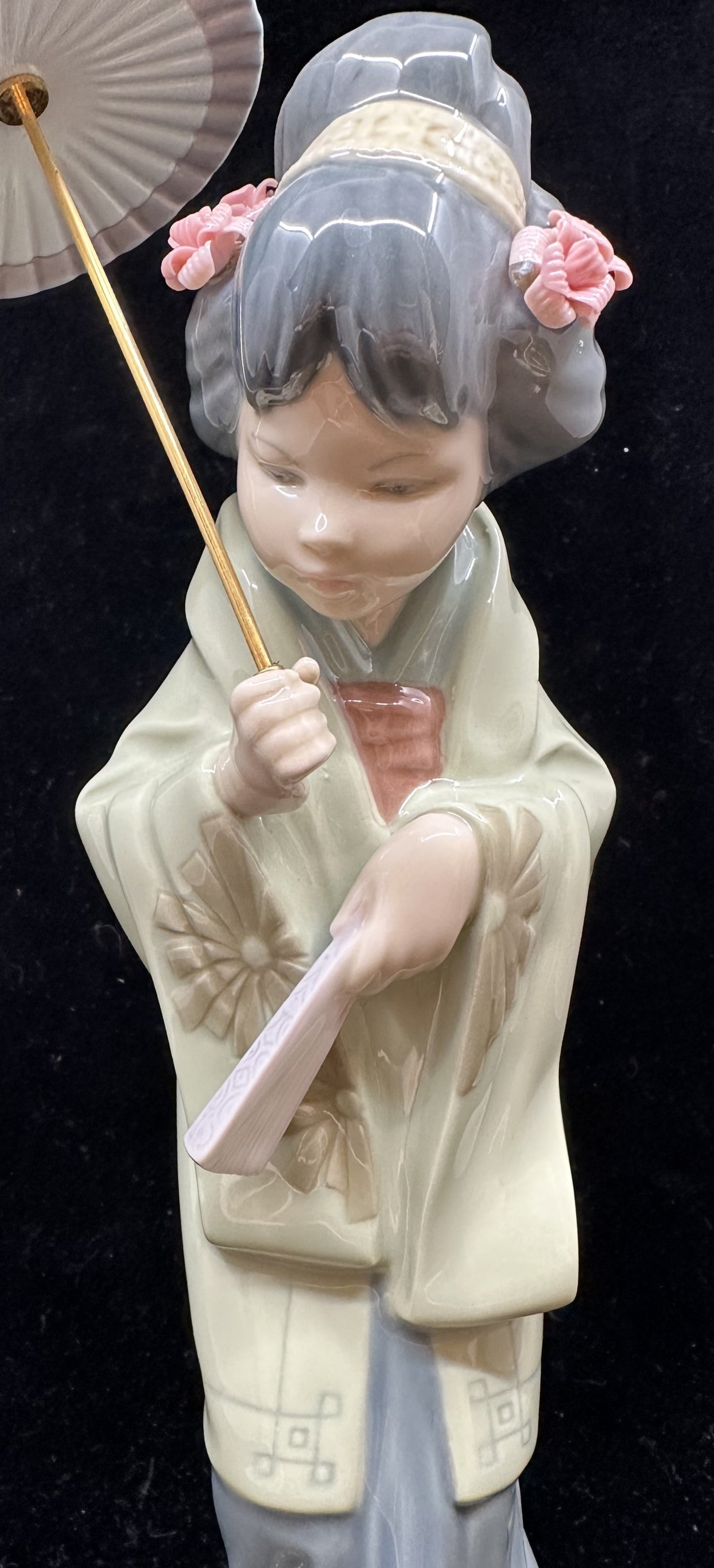 Lladro "Oriental Spring" Geisha Parasol Figurine #4988 (XDJFP7)