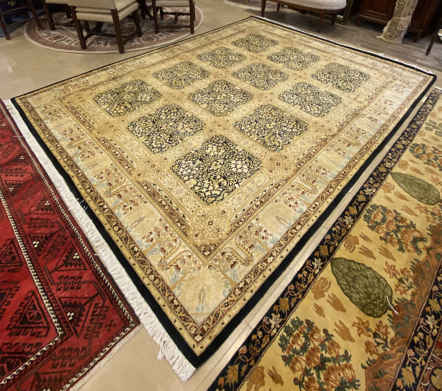 Hand-Knotted Rug 10x8 (61B3Y6)