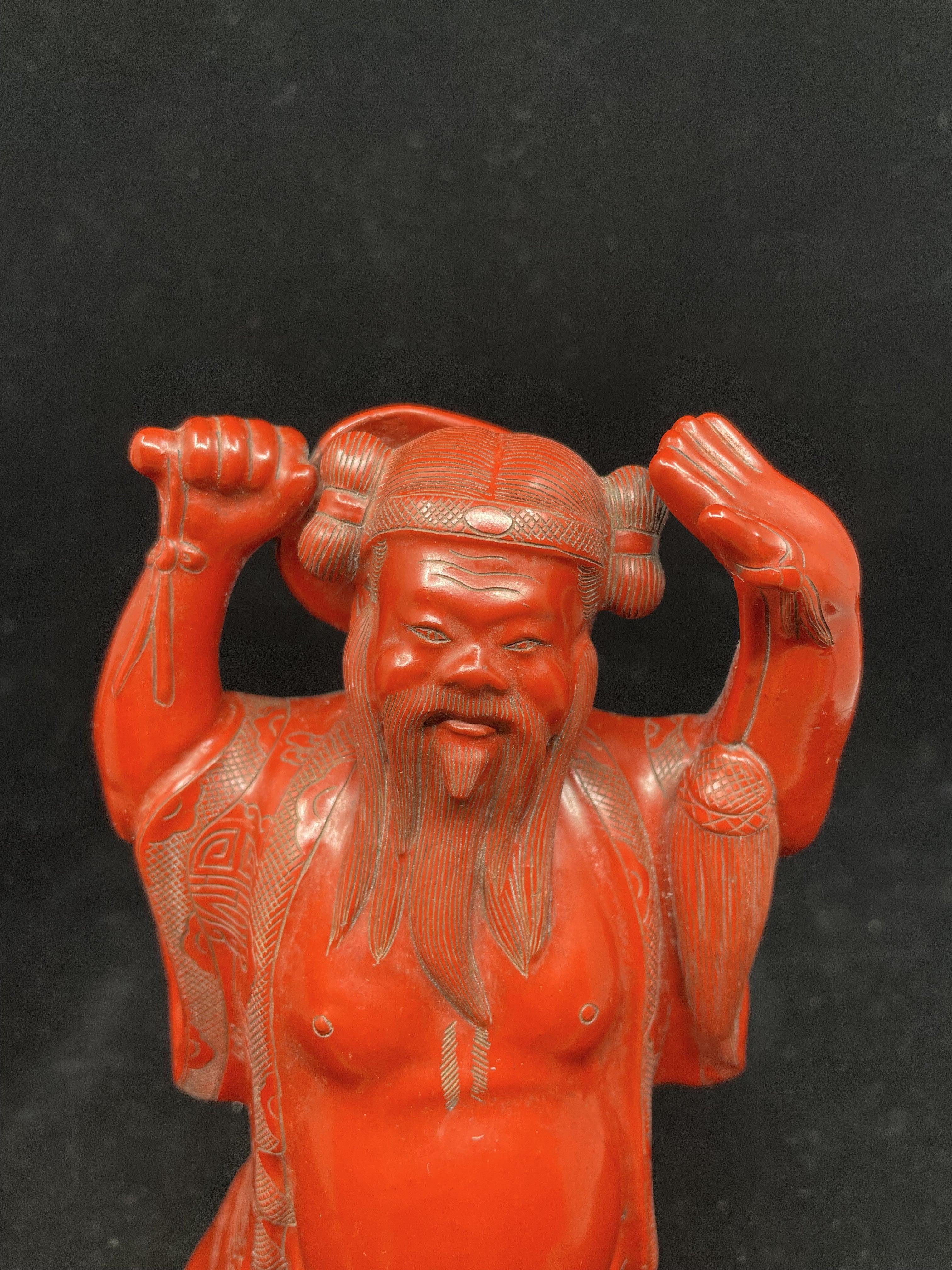 6 Chinese carved figurines popular