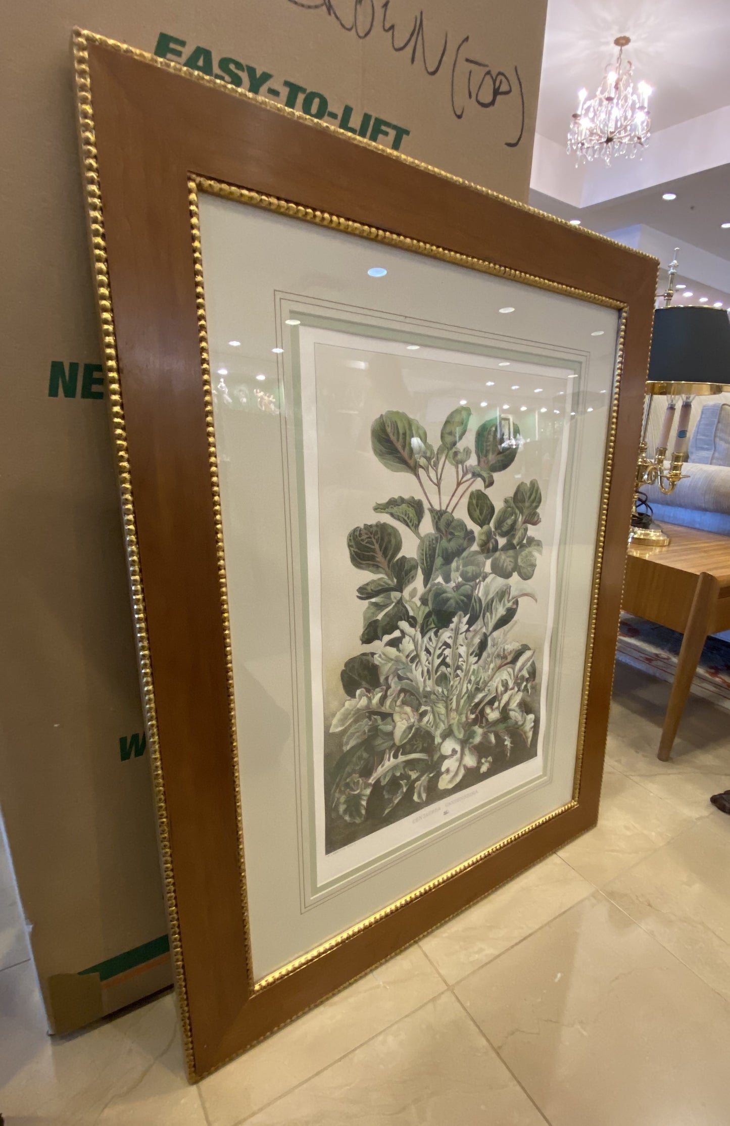 Sax Fifth Ave Botanical Art by F. Grobon AS IS (H8N3LK)