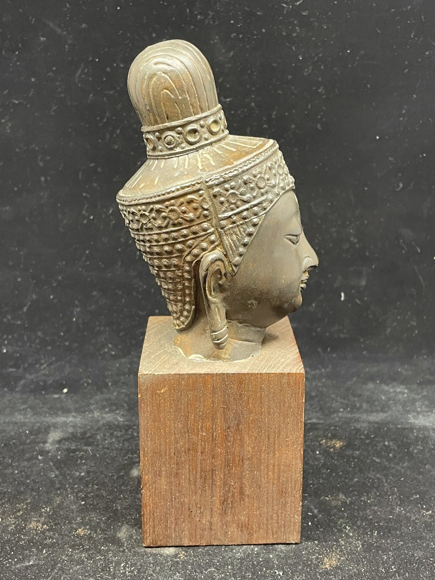 19th Century Buddha Head with Crown (RV87FF)