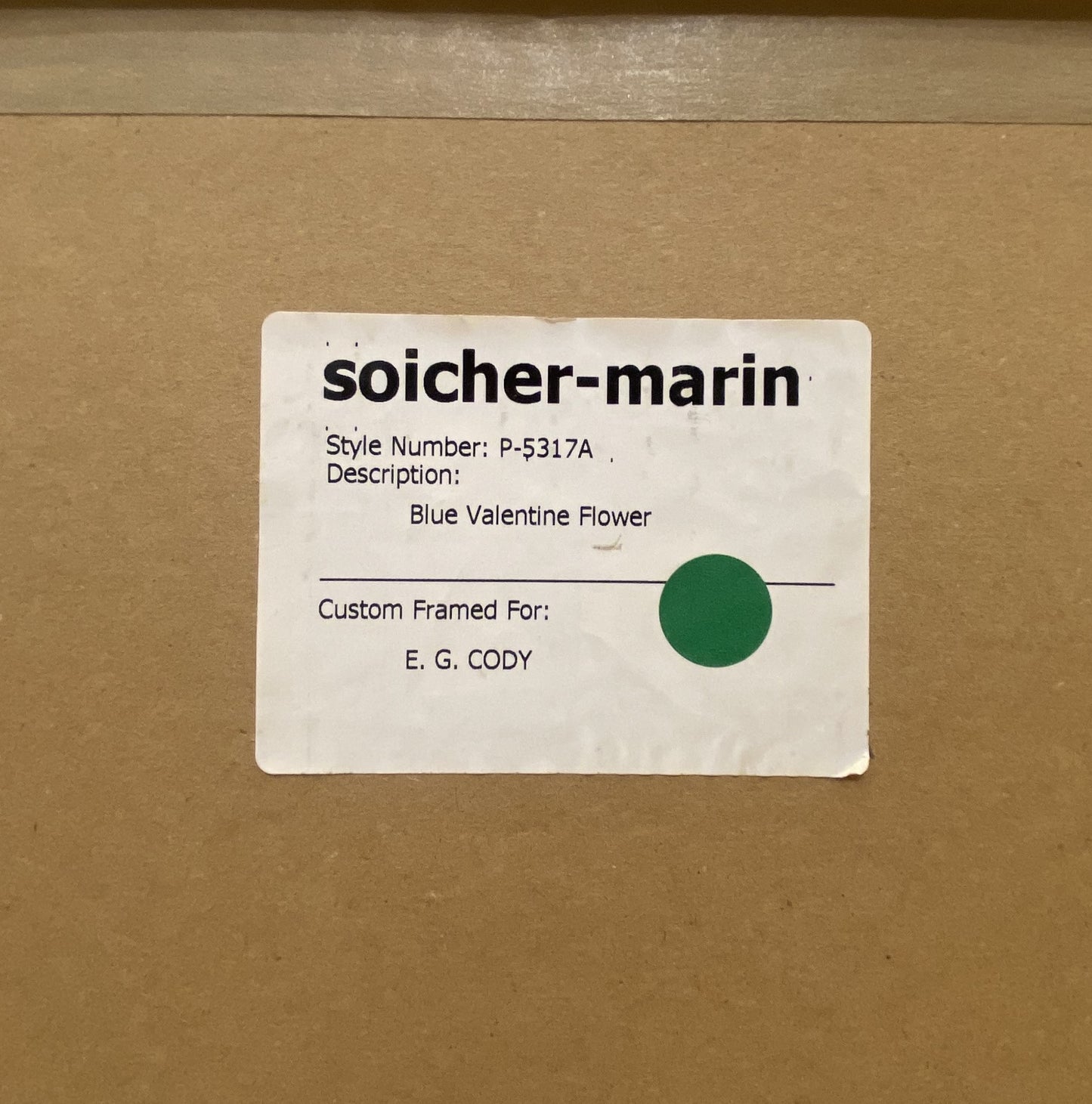 Soicher Marin "Blue Valentine Flower" Pair (WXRXXZ)