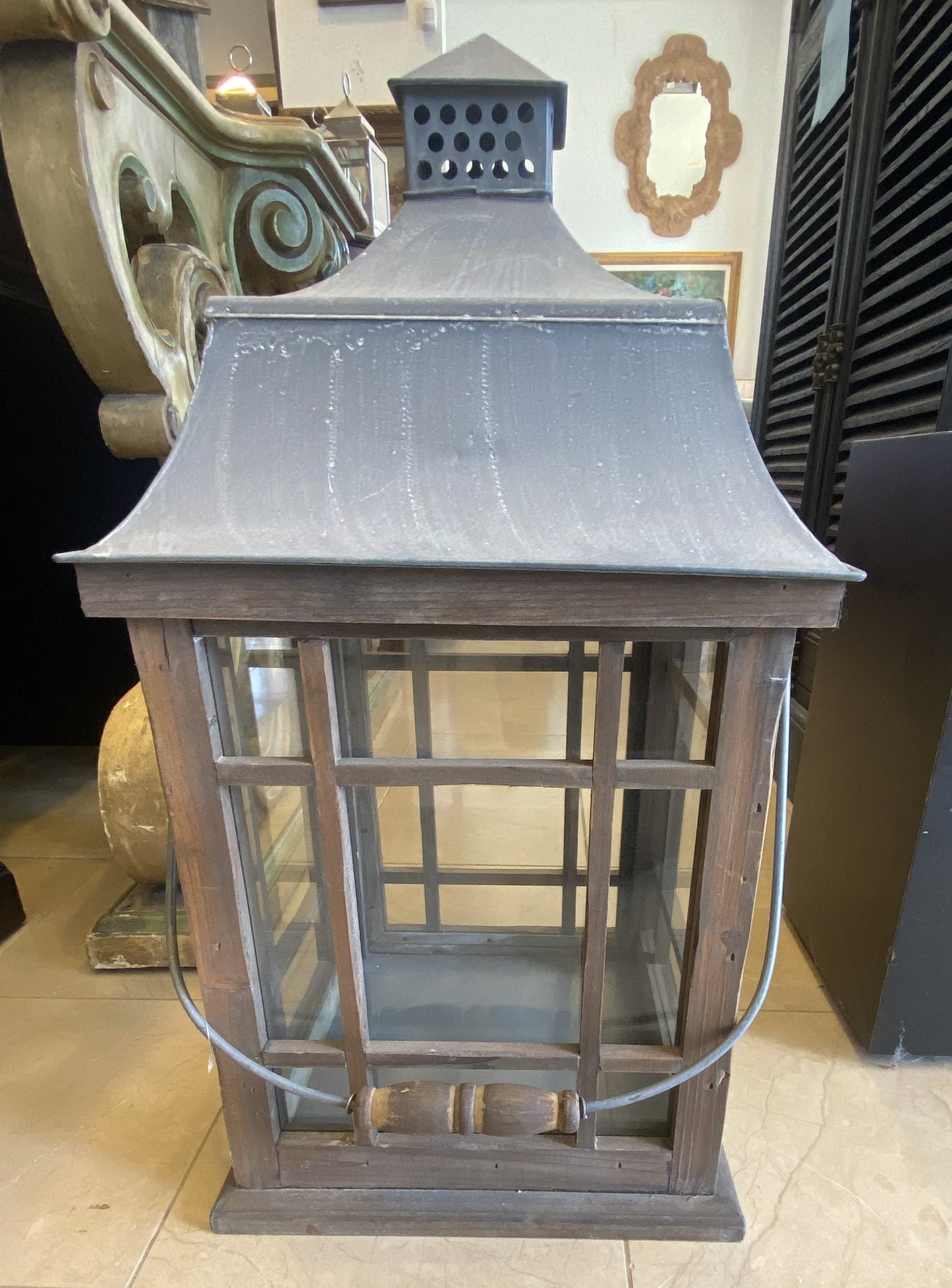 Pottery Barn Garrison Indoor-Outdoor Large Lantern (2ZEXBY)