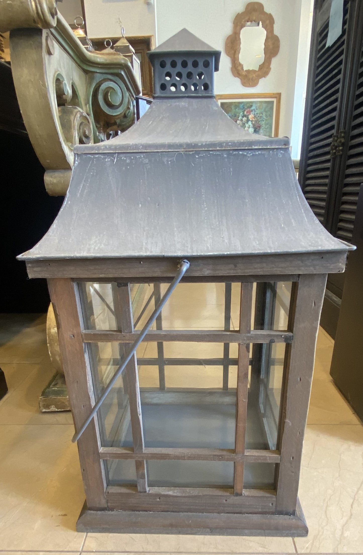 Pottery Barn Garrison Indoor-Outdoor Large Lantern (2ZEXBY)