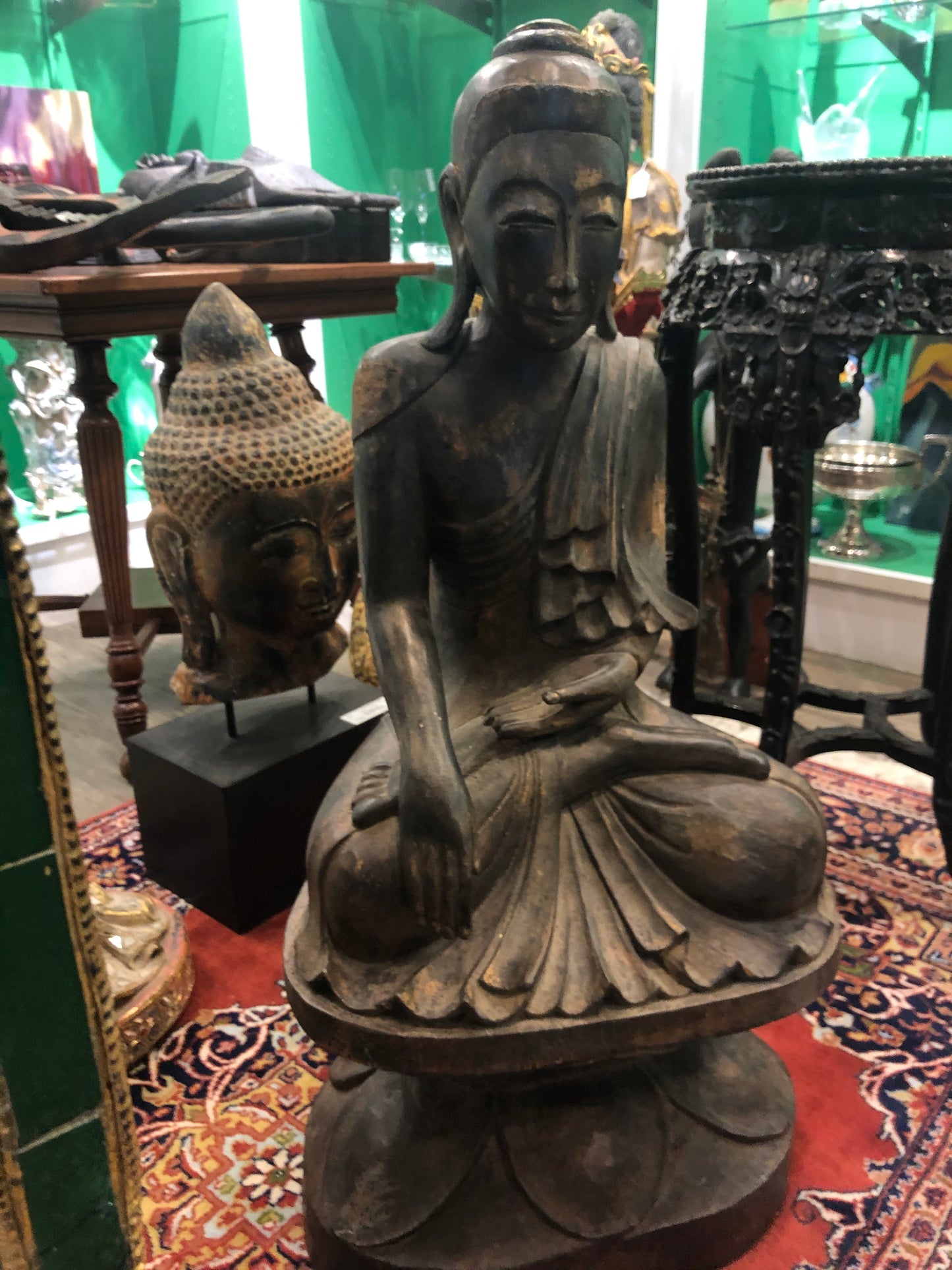 Antique Wood Buddha