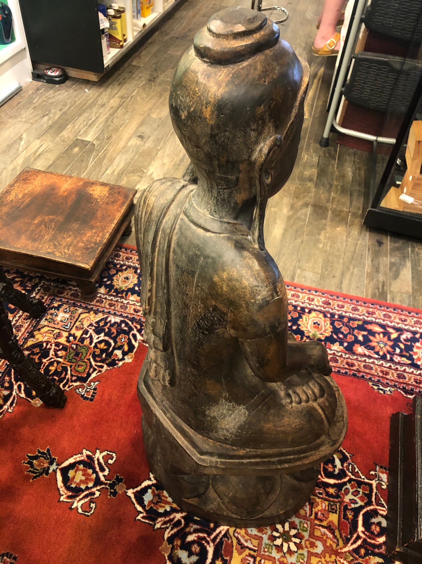 Antique Wood Buddha