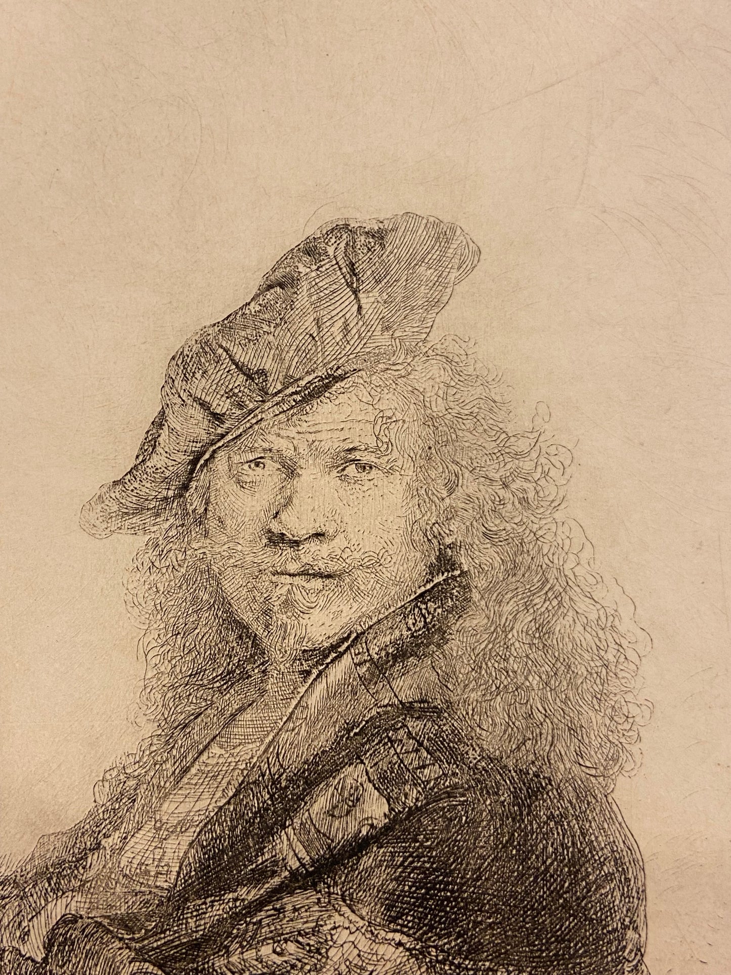 After Rembrandt van Rijn "Self-Portrait Leaning on a Stone Sill" (27593)