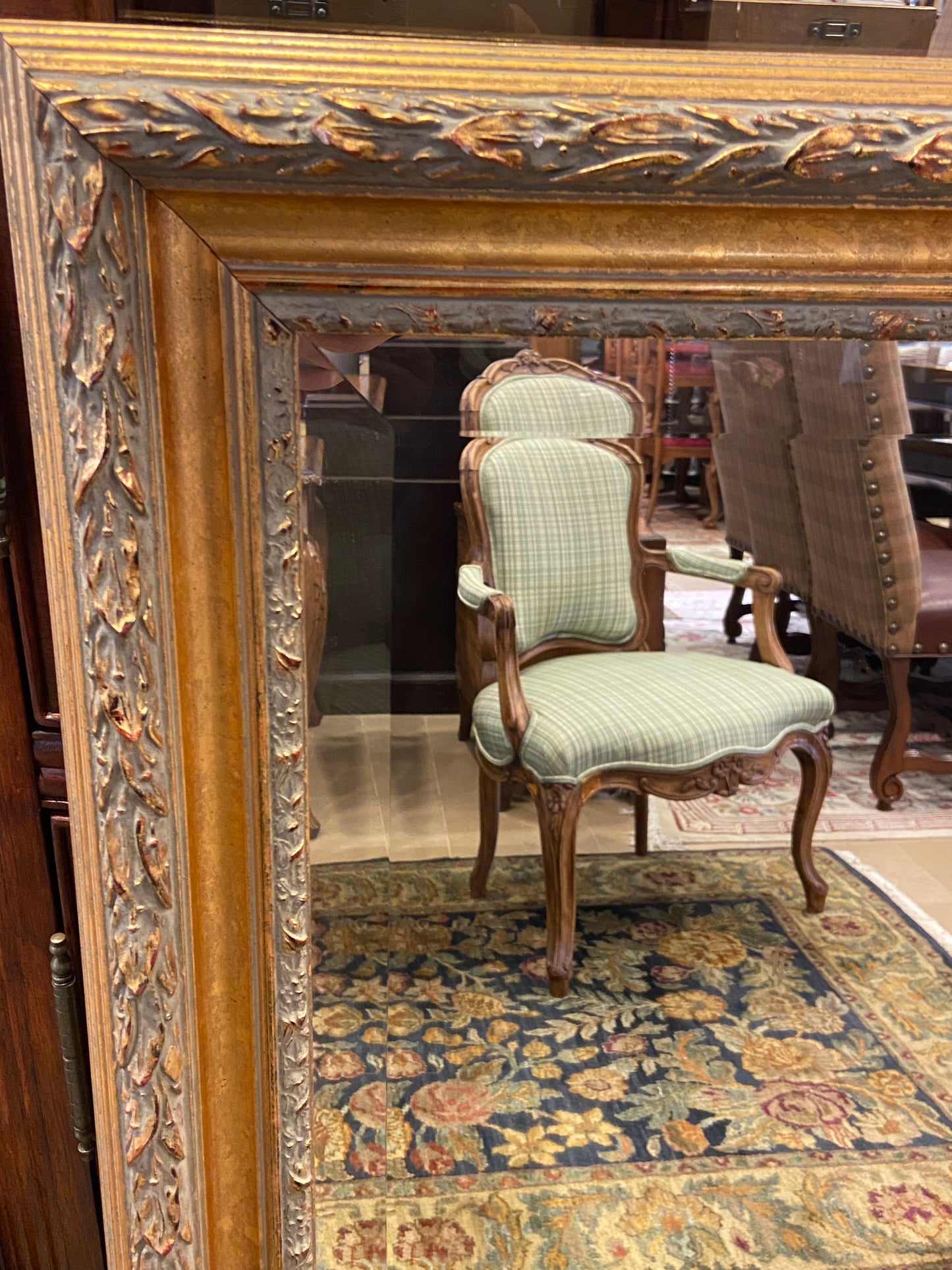 Gold "Gilt" Rectangle Mirror (PNTCJN)