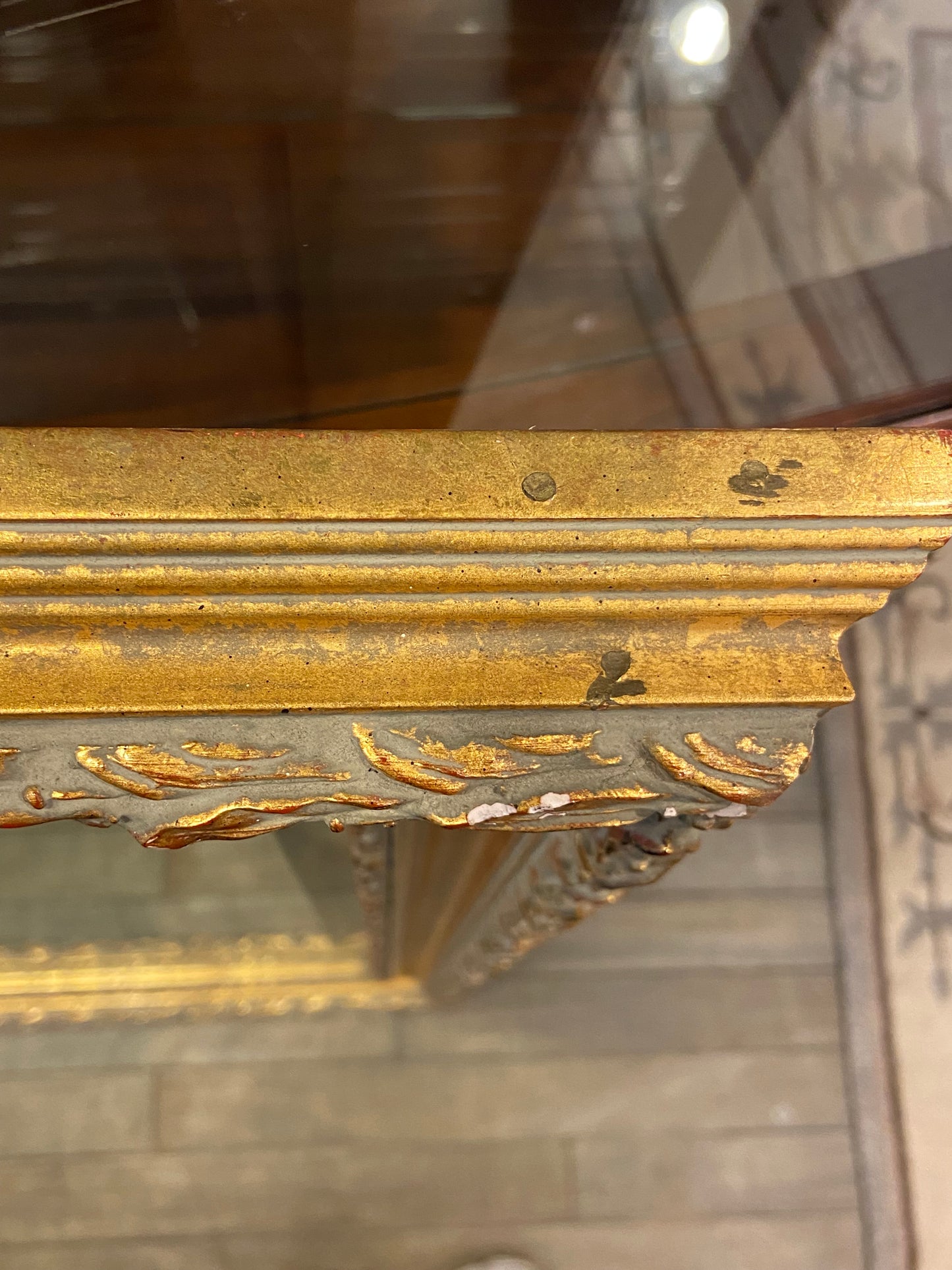 Gold "Gilt" Rectangle Mirror (PNTCJN)