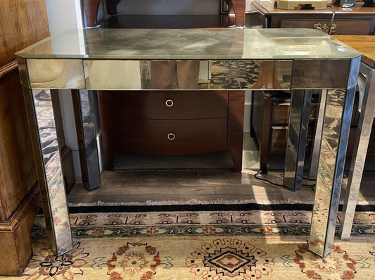 Mirrored Vanity/Desk Nancy Corzine Attributed (ZZ2TWZ)