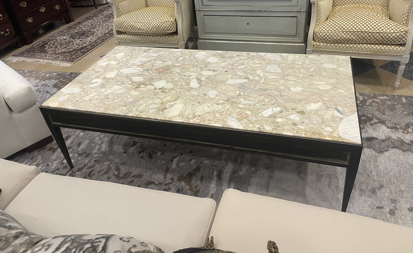 Empire Coffee Table with Marble Top (XXZYDT)