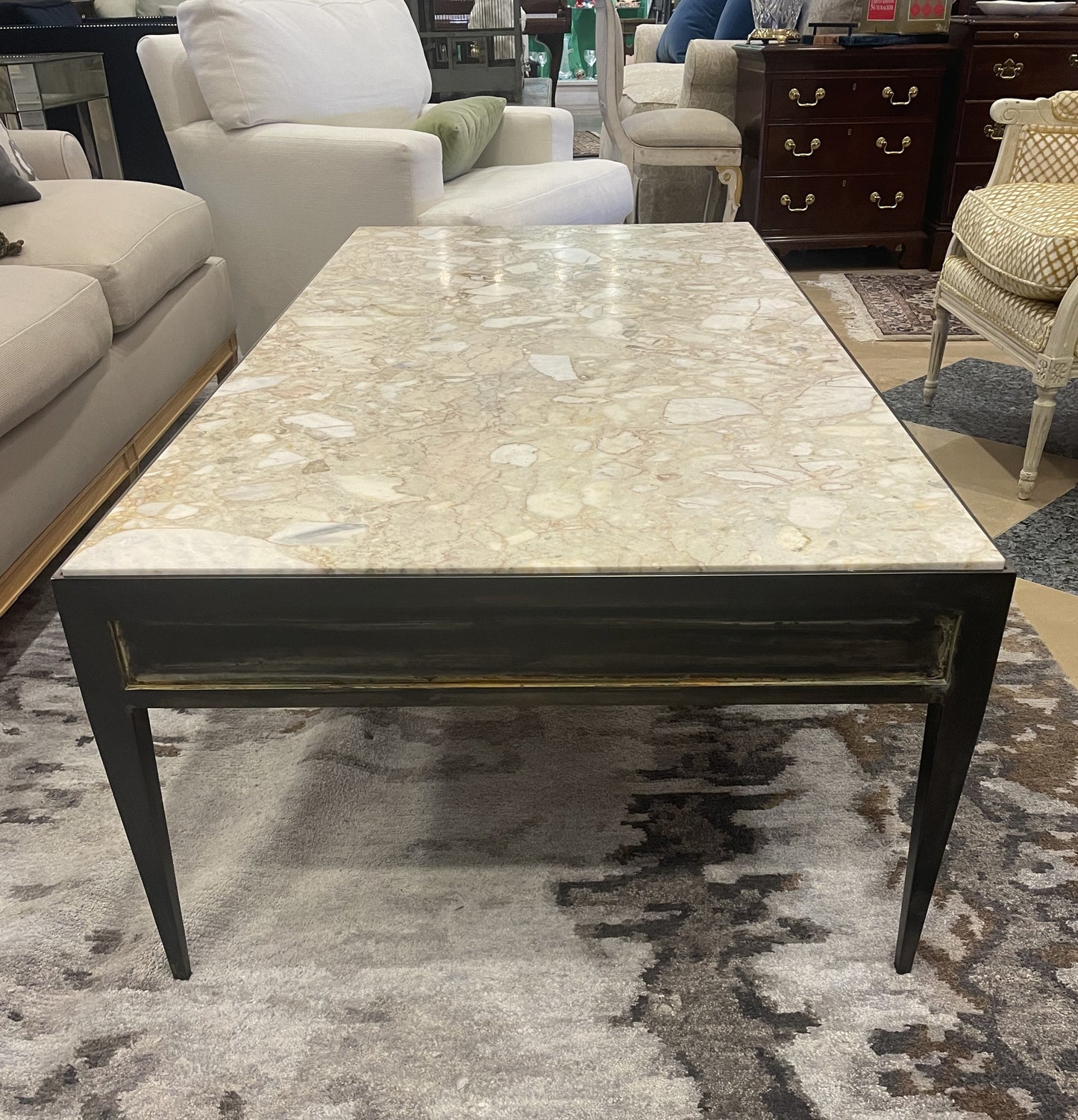 Empire Coffee Table with Marble Top (XXZYDT)