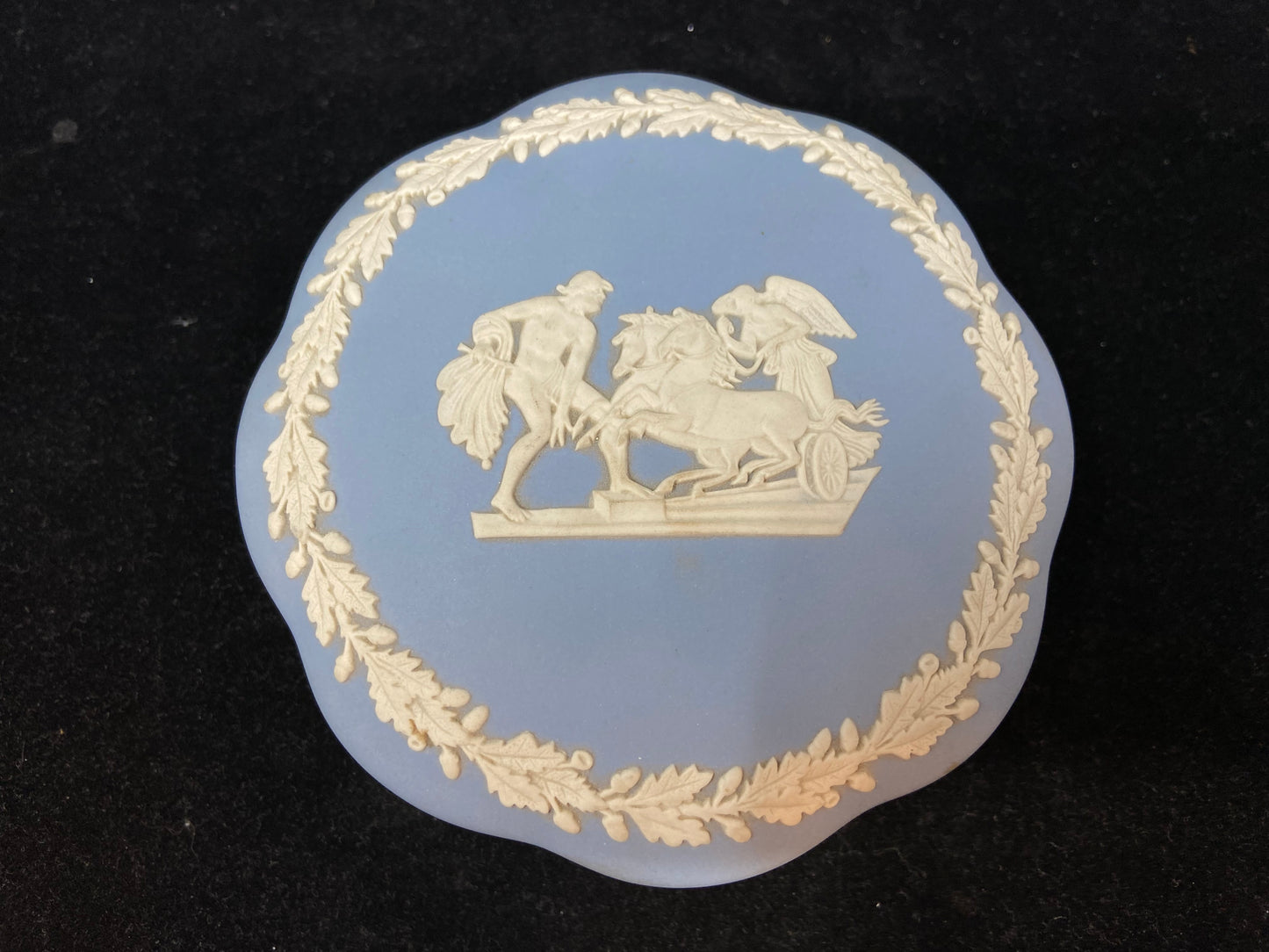 Wedgwood Blue Jasperware Covered Box (27684)