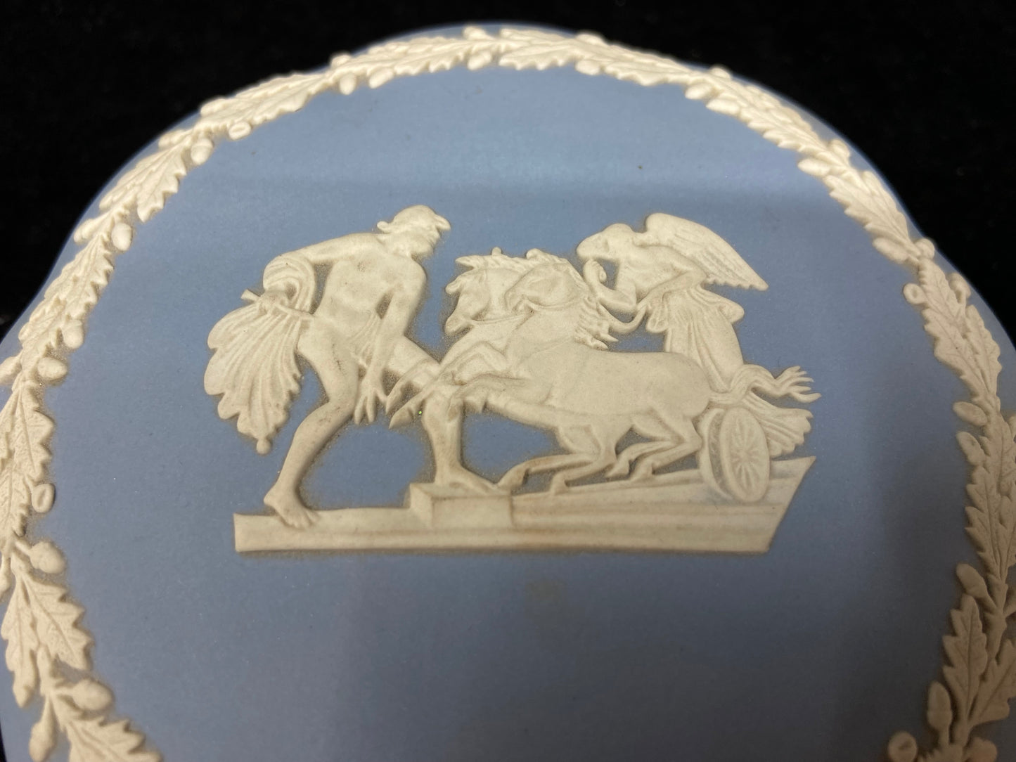 Wedgwood Blue Jasperware Covered Box (27684)