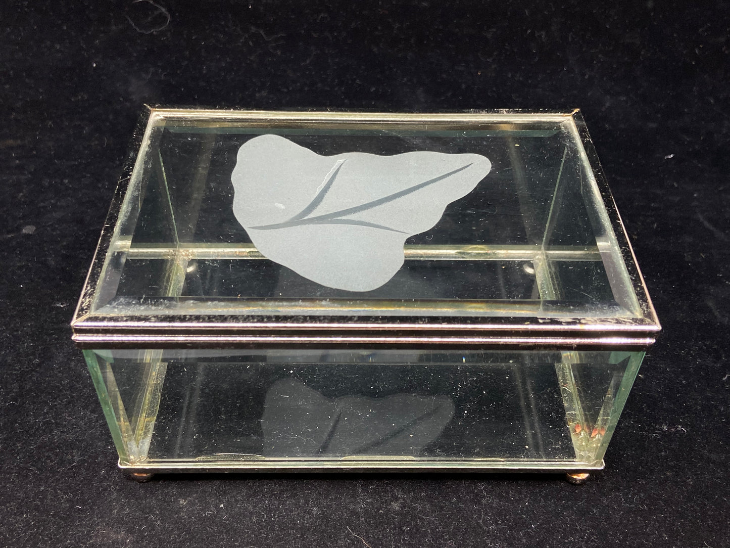 Small Metal and Glass Box (27687)