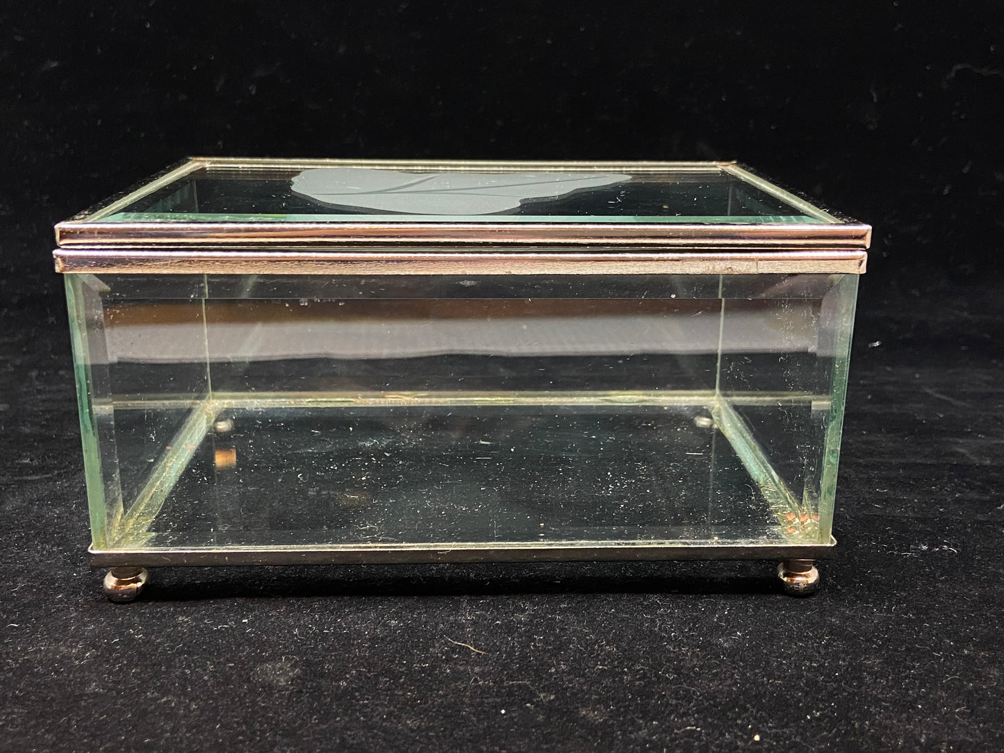 Small Metal and Glass Box (27687)