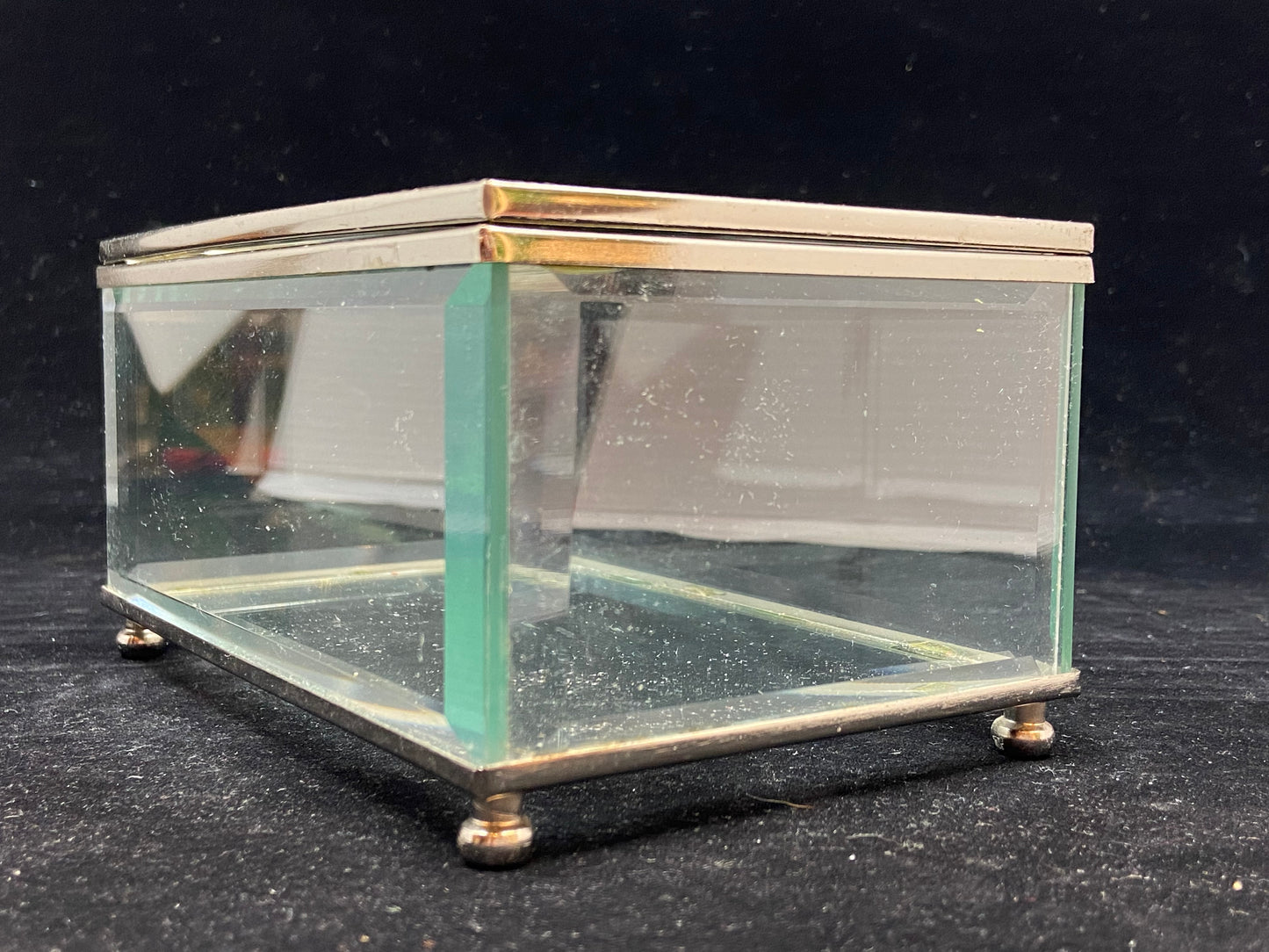 Small Metal and Glass Box (27687)