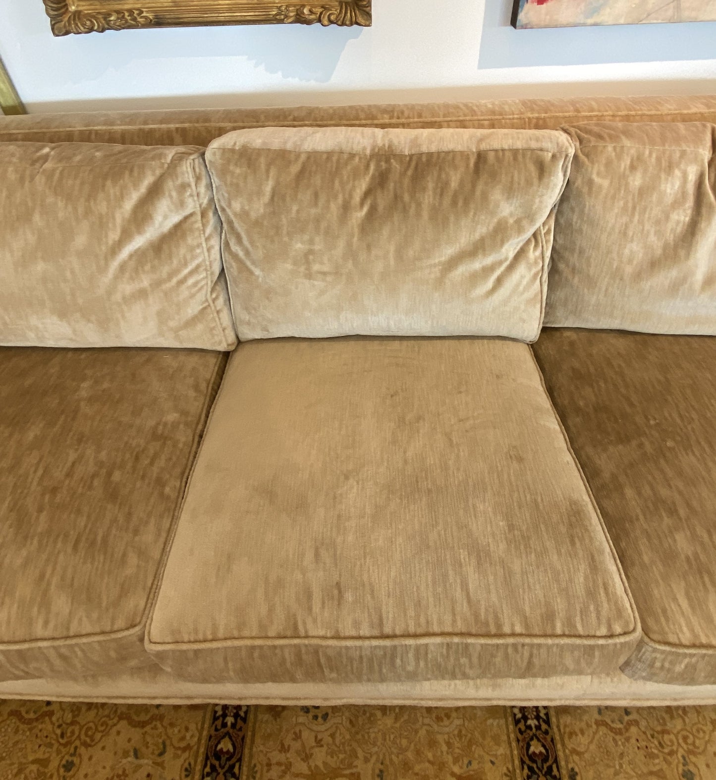 Baker Velvet Gold Sofa (76Q7D2)