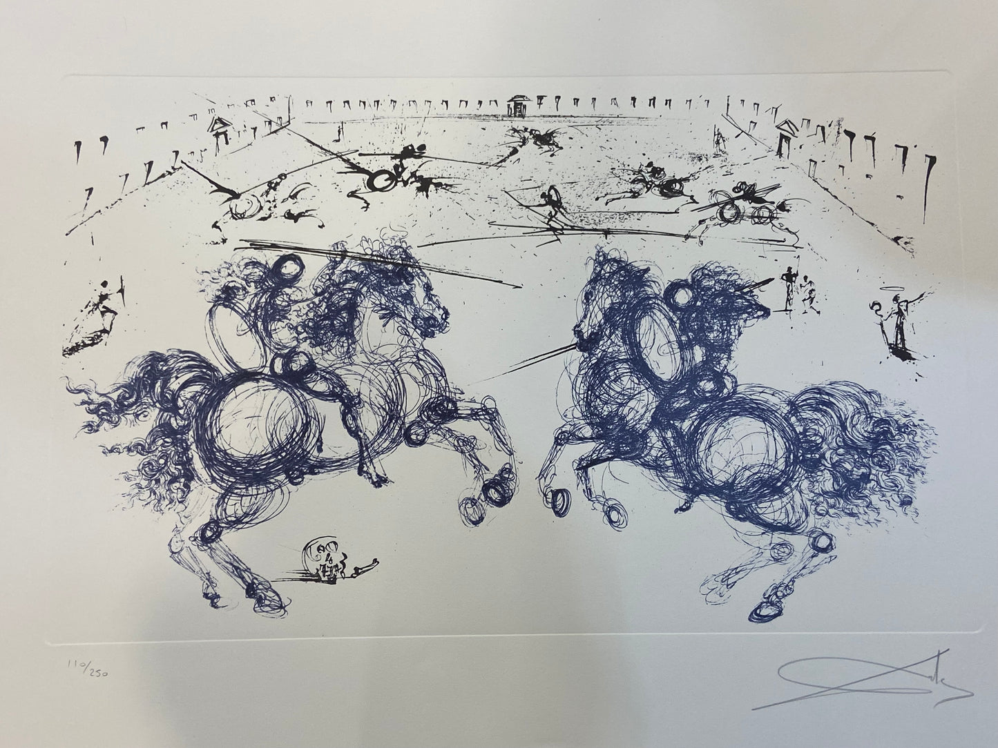 After Salvador Dalí "Combat de Cavaliers" Lithograph 110/250 (27811)