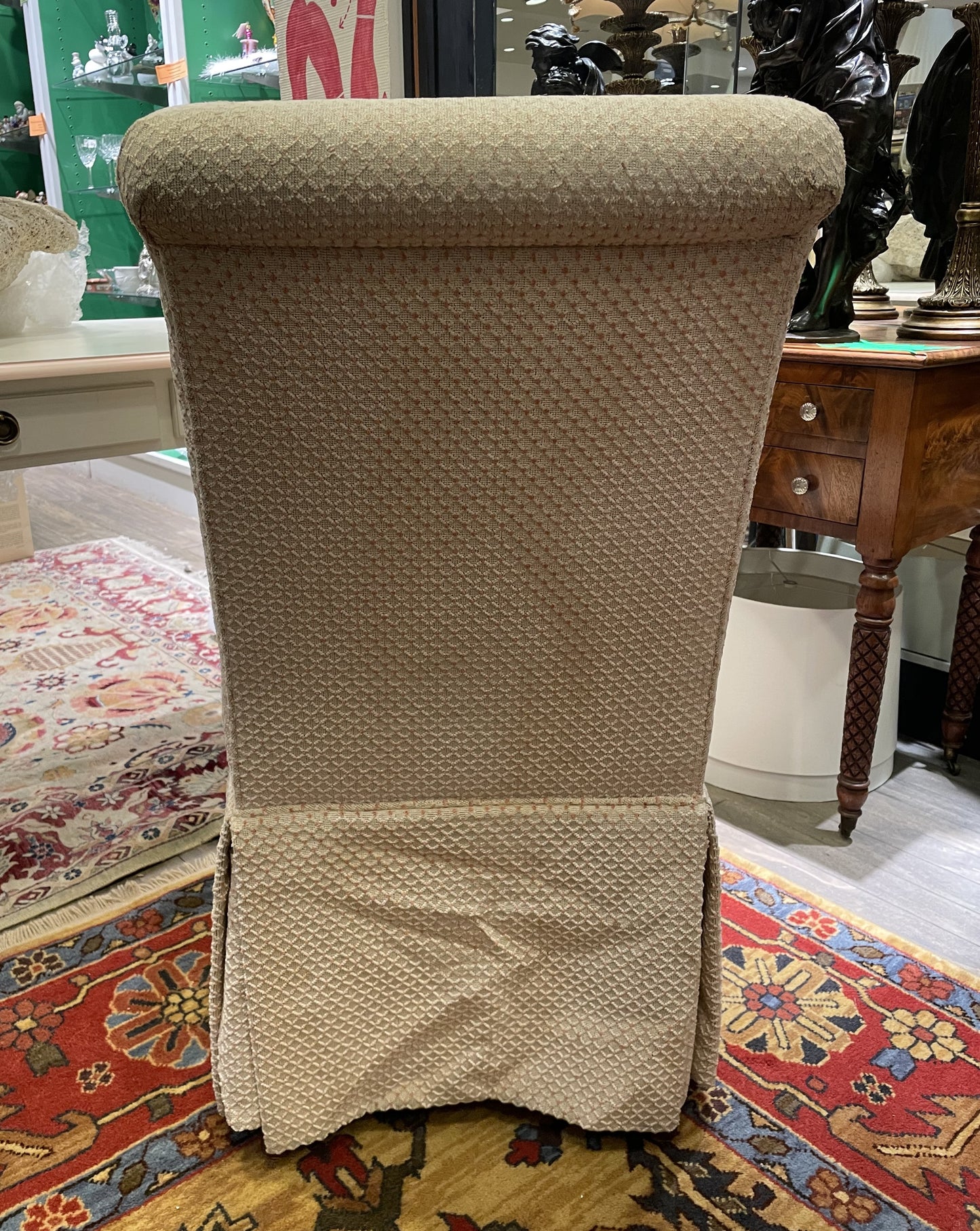 Parsons Chair with Pink Petit Point (J4TZ5Z)