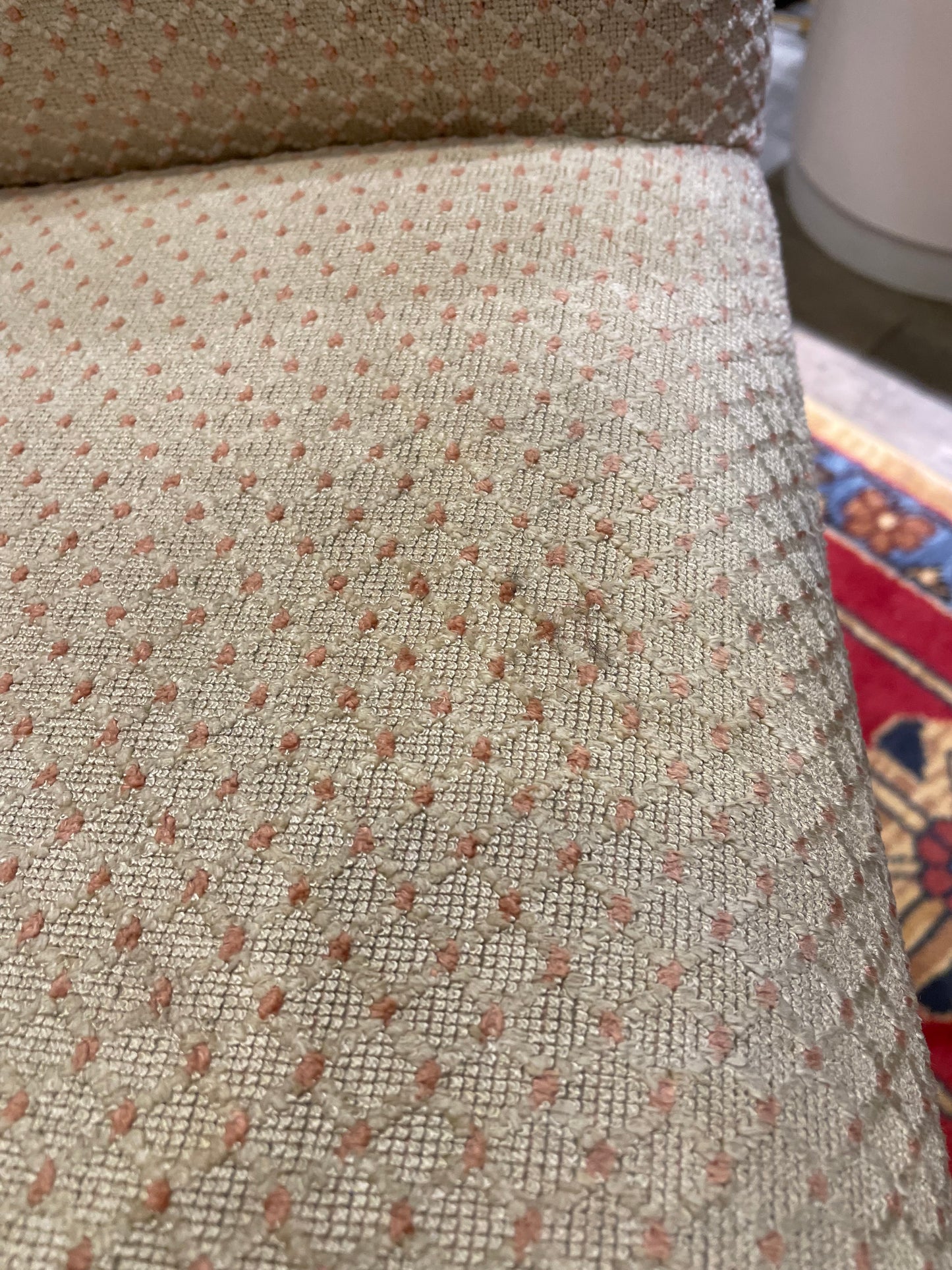 Parsons Chair with Pink Petit Point (J4TZ5Z)