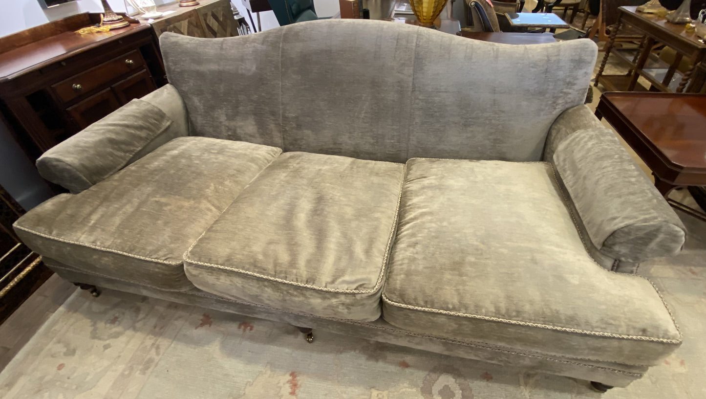 Henredon Velvet Sage Sofa AS IS (995S4L)