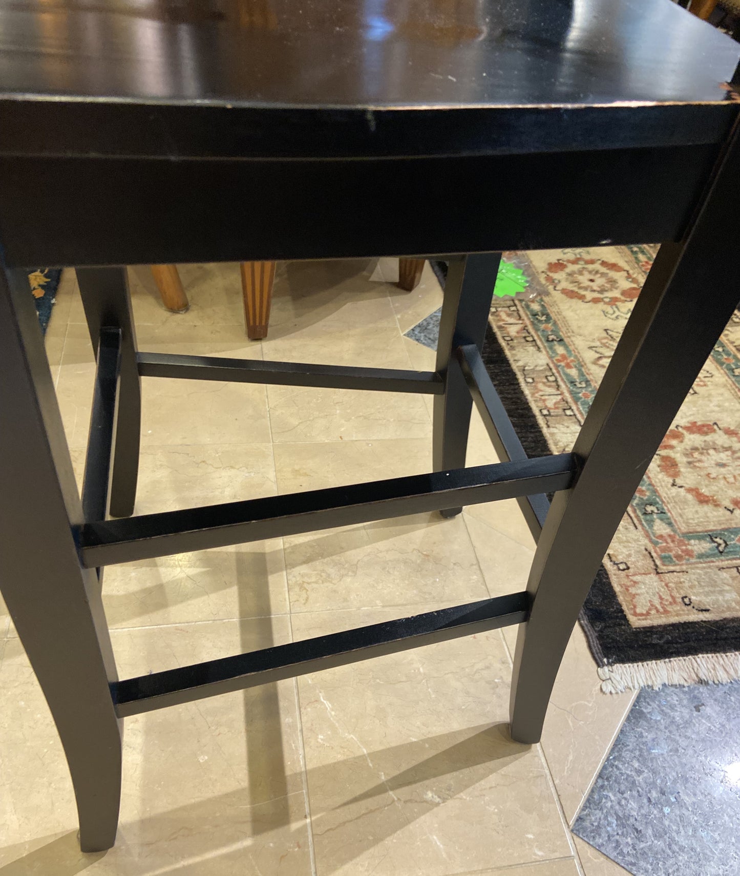 Pair of Black Barstool Chairs (63UJQ2)