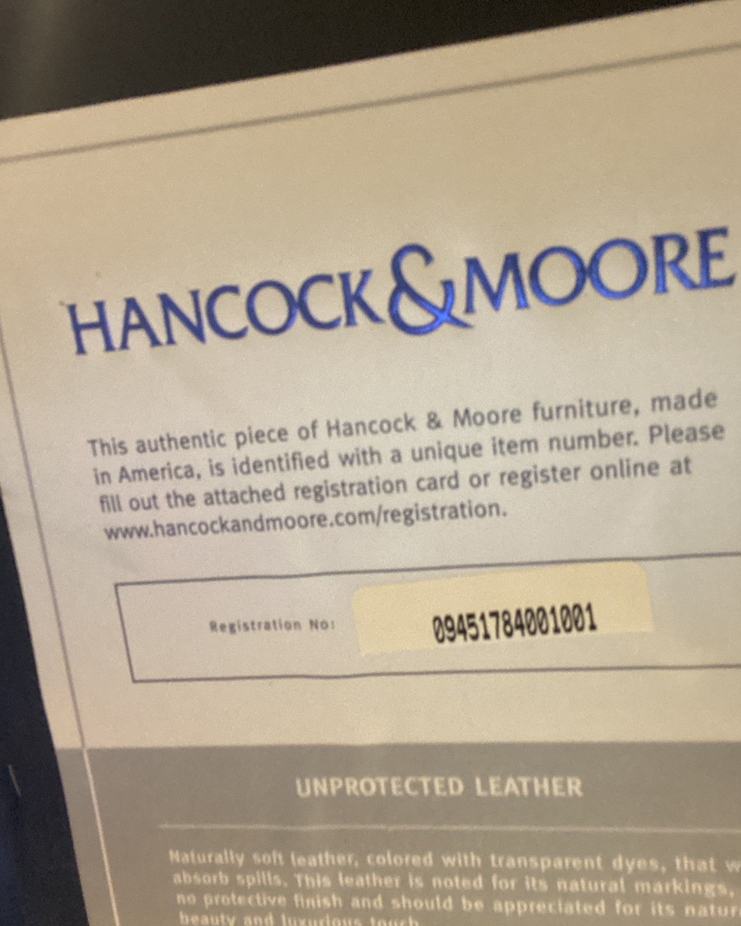 Hancock and Moore "Aston High Back Swivel Tilt" Office Chair (5HDXTX)