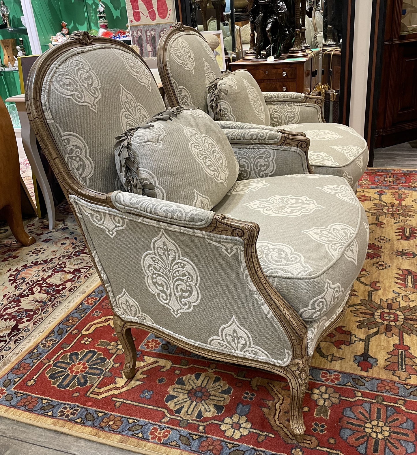 Pair of French Bergère Chairs (2AY66L)