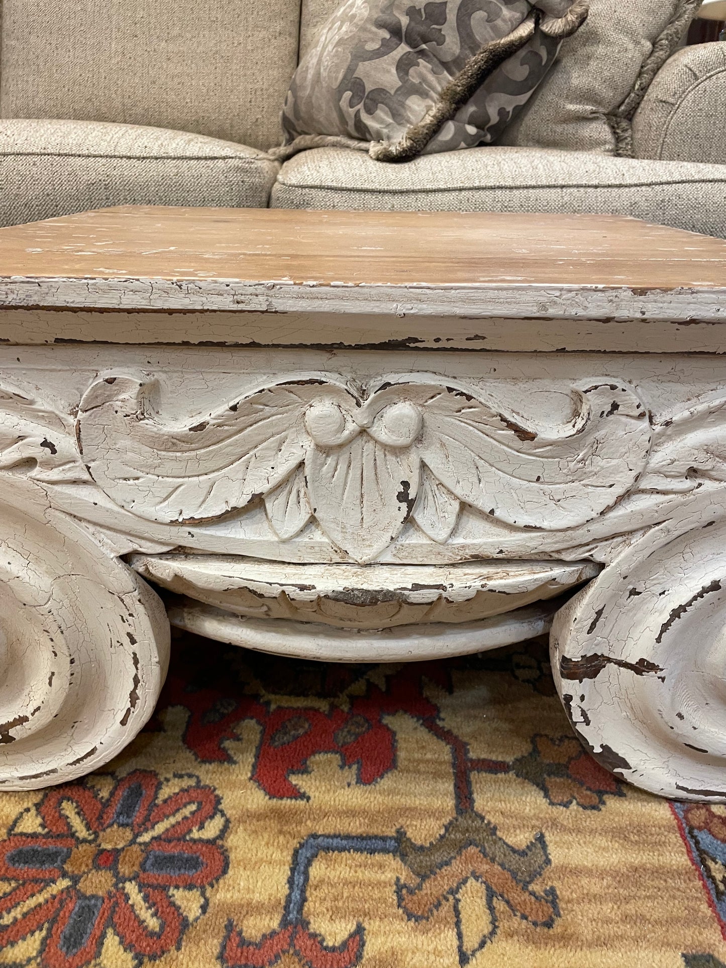 Restoration Hardware "Ionic Capital" Coffee Table (PBN3QA)