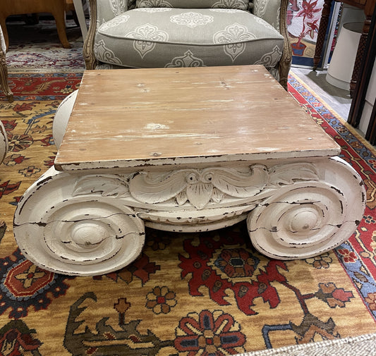 Restoration Hardware "Ionic Capital" Coffee Table (PBN3QA)