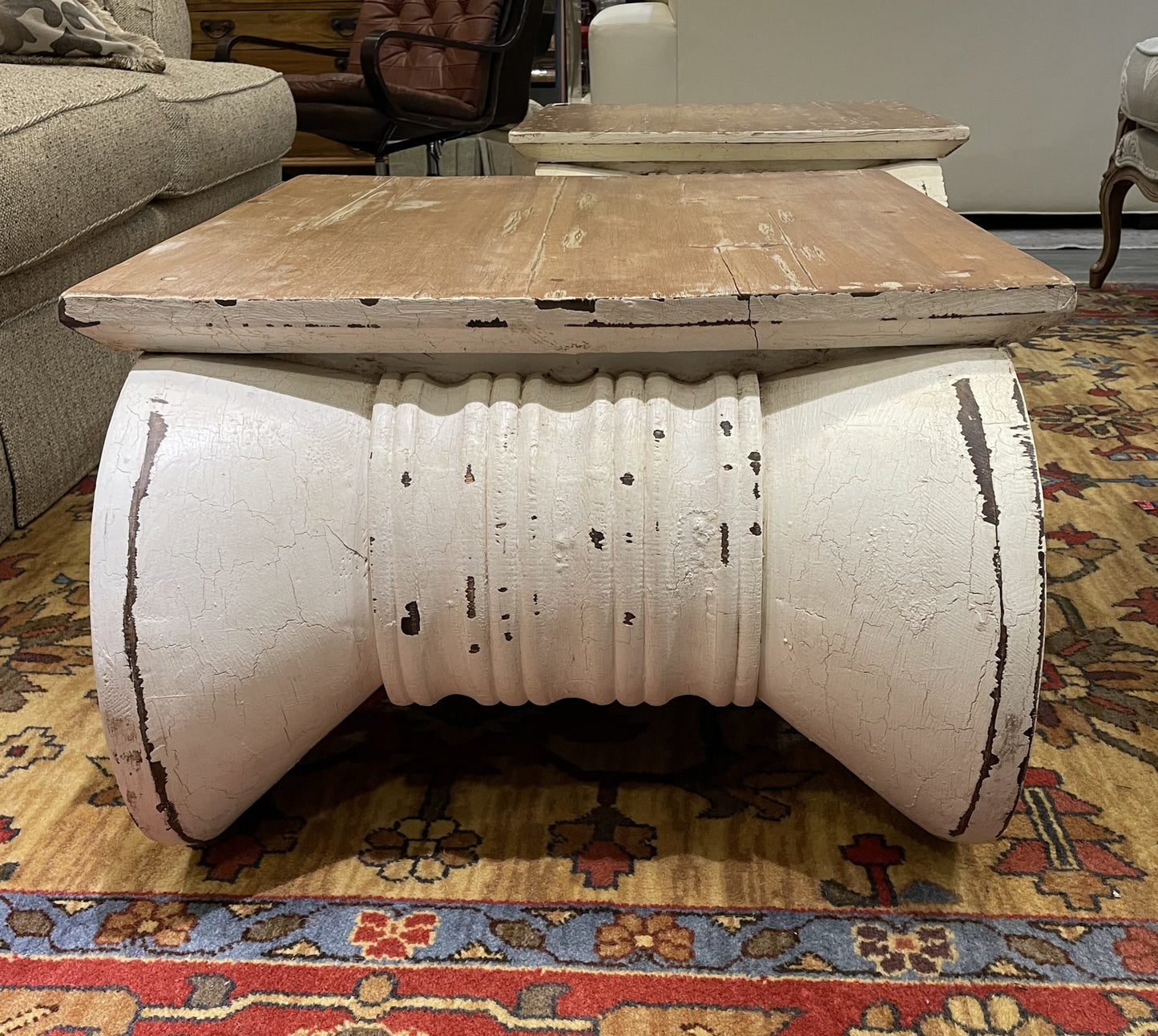 Restoration Hardware "Ionic Capital" Coffee Table (PBN3QA)